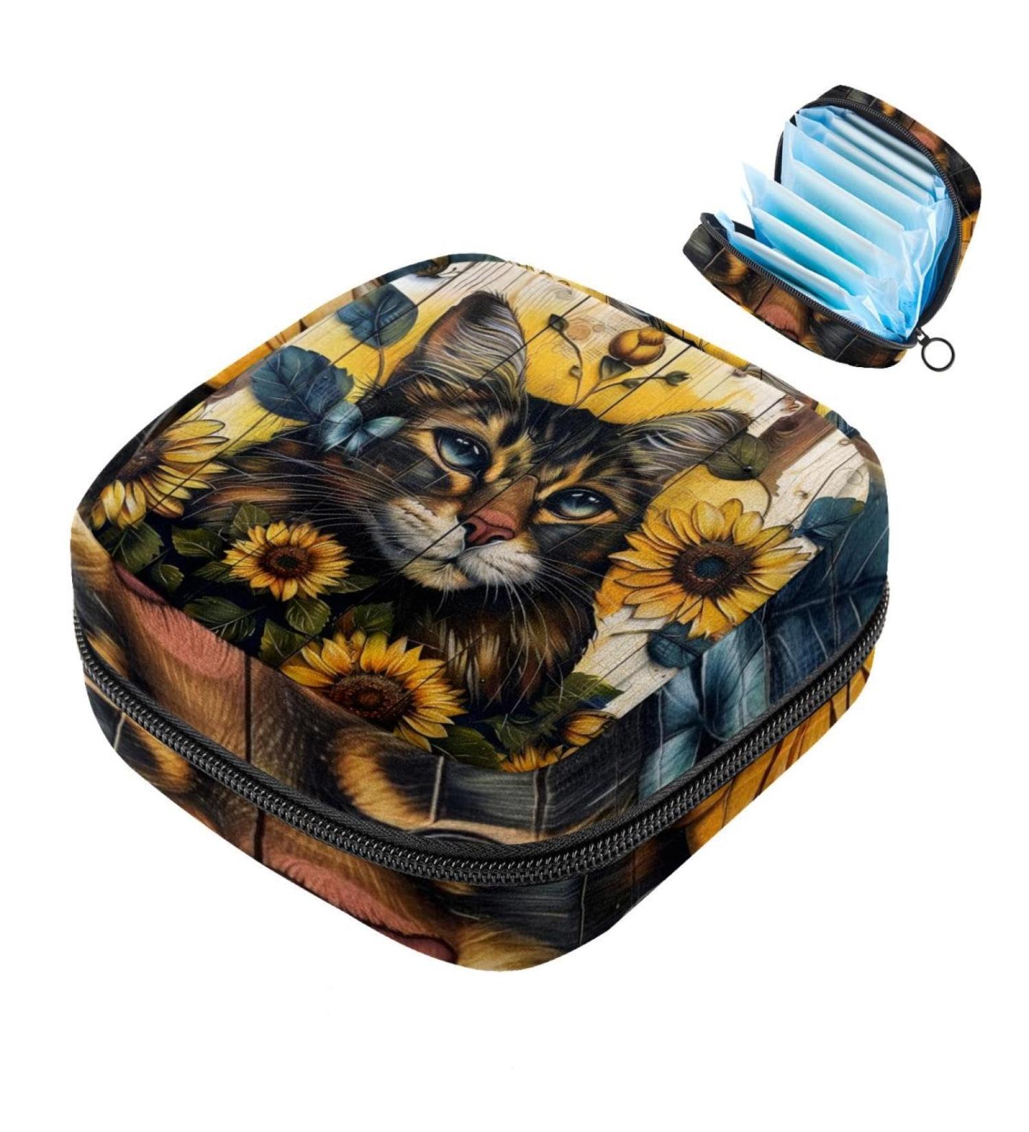 MUOOUM Menstrual Pad Bag for Women & Girls - Zippered Galaxy Dinosaur Pocket Organizer | Color 9 4.7x6.6 in | Perfect for Tampons & Essentials - Buy Online on GoSupps.com