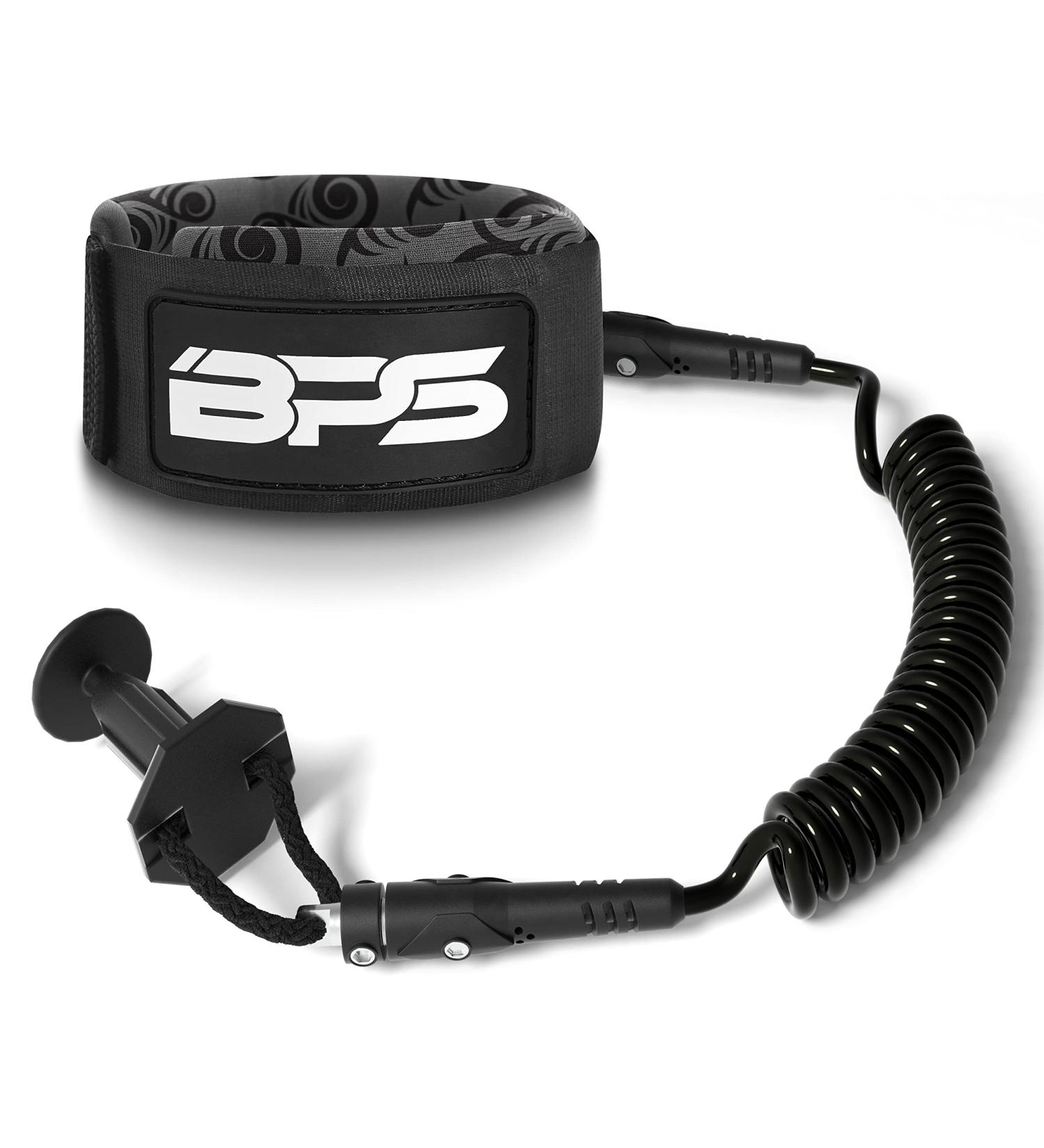 BPS New Zealand 'Storm' Pro Bodyboard Leash - Premium Coiled Surf Wrist Leash - Buy Online on GoSupps.com