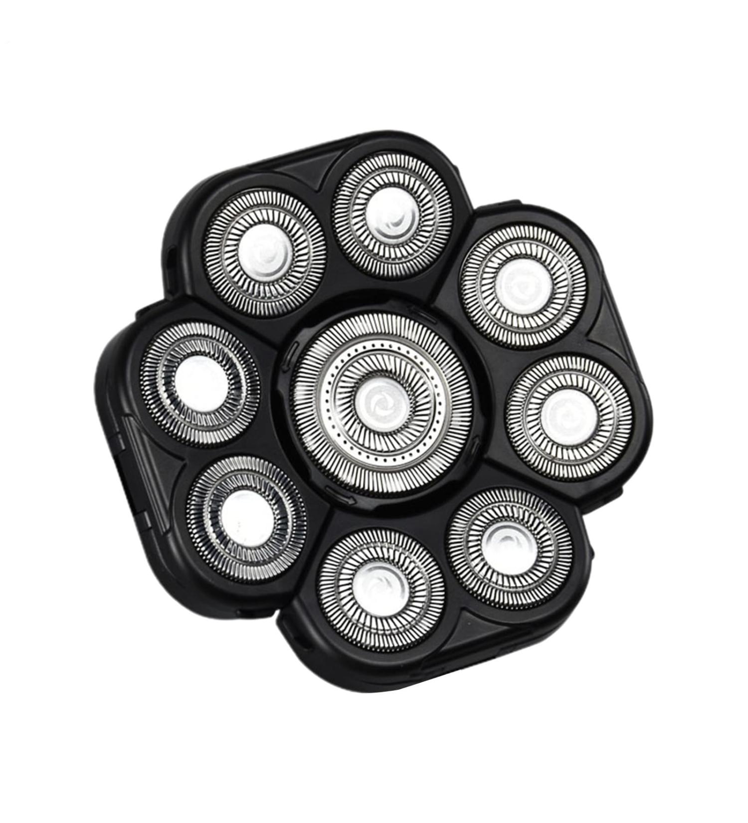Attachement de la t te de rasoir lectrique - 9 Blade Double Track Raser Remplacement Fast lisse Universal Rotary Shaver Pi ces 3 54x3 54 pouce Retabolique cheveux chauve humide | Utilisation quot Black - Buy Online on GoSupps.com