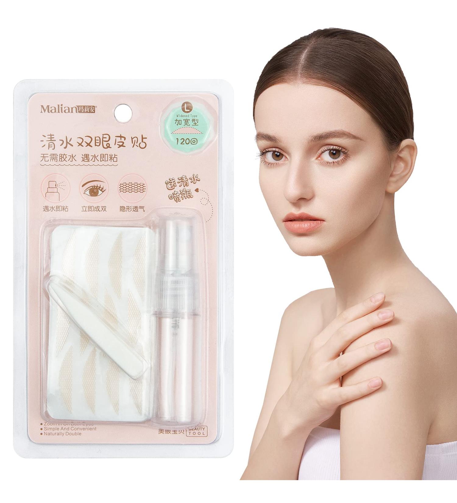 Invisible Eyelid Lift Strips - 240pcs Instant Eyelid Stickers for Hooded Droopy Eyes - Waterproof & Natural Fiber Eye Tapes - Buy Online on GoSupps.com