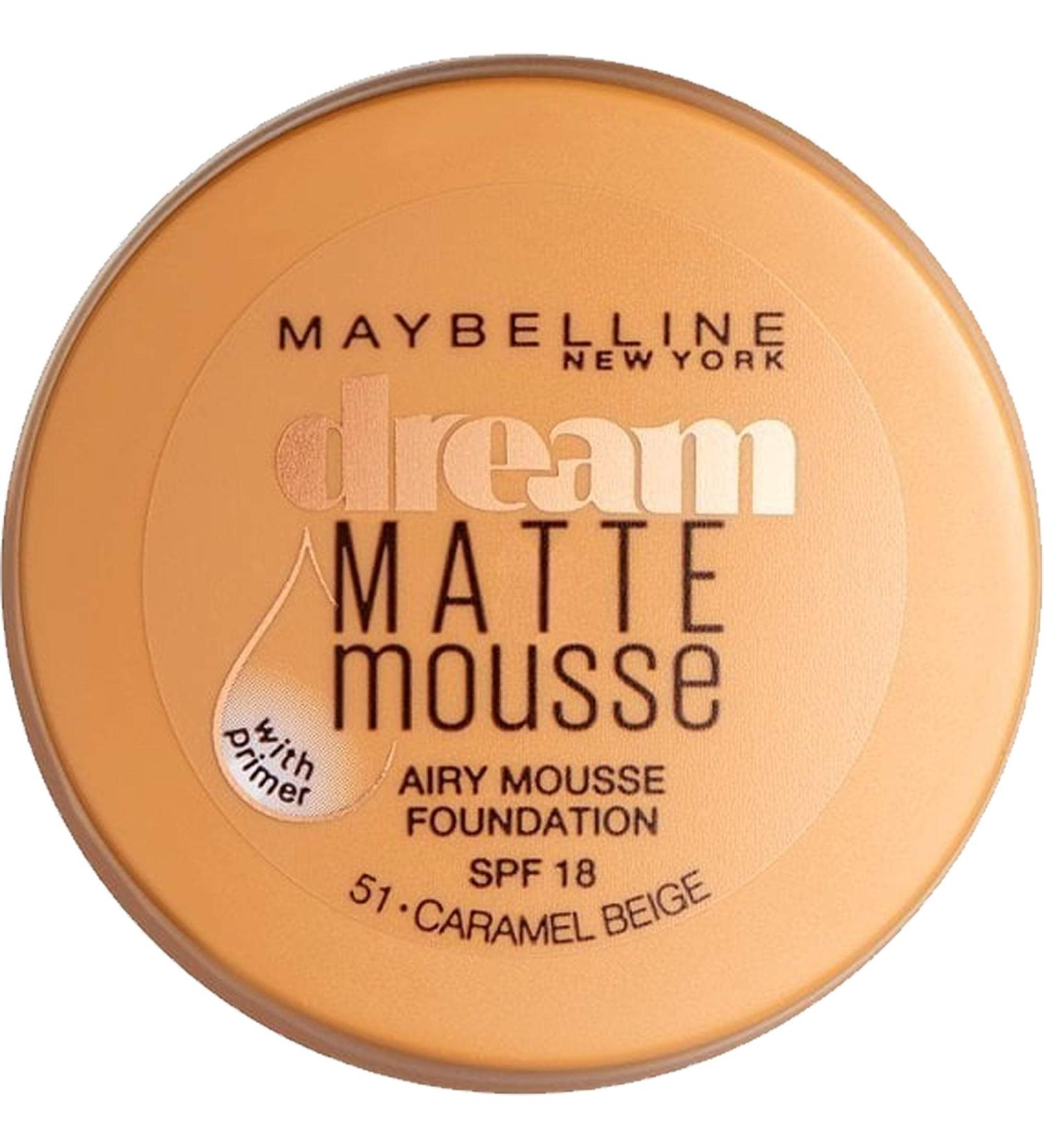 Maybelline Foundation Dream Matte Mousse 51 Caramel Beige - Buy Online on GoSupps.com