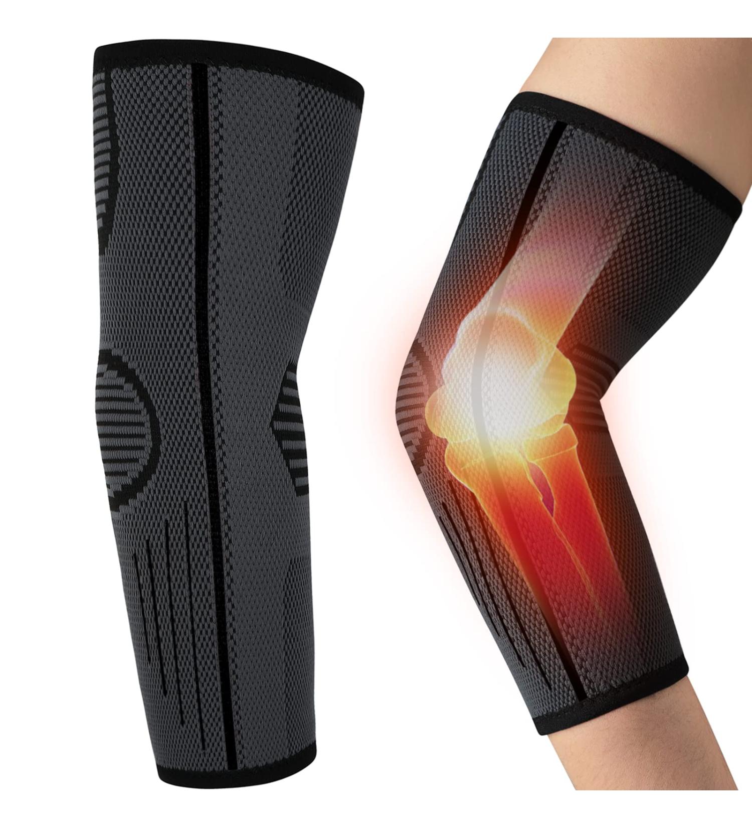 2 Pack Elbow Brace for Tendonitis, Tennis Elbow, Arthritis - Compression Arm Sleeve for Men & Women - Pain Relief & Recovery - Medium Size (11-12.5in) - Buy Online on GoSupps.com