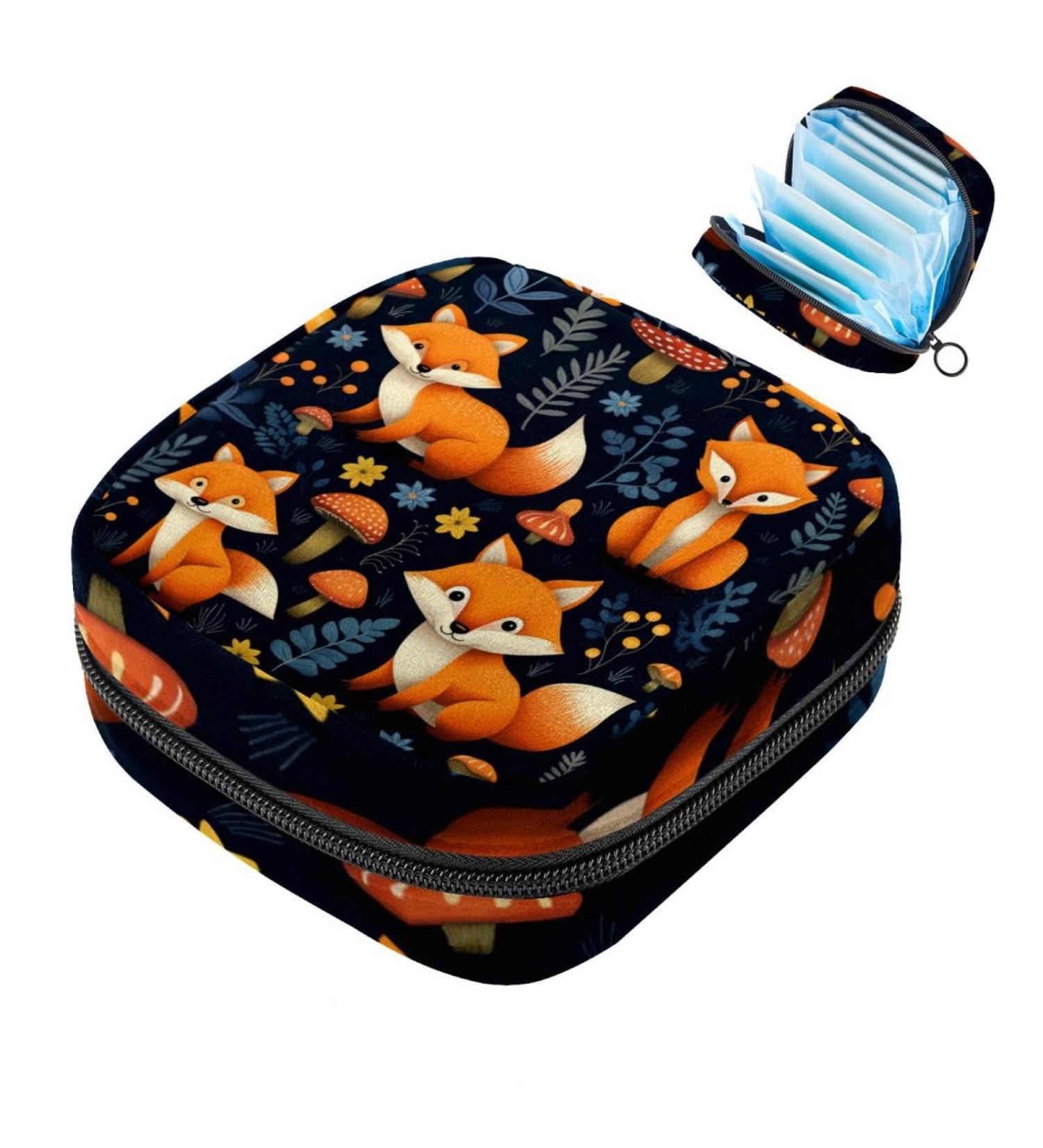 Period Bag - Floral & Animal Design Sanitary Napkin & Tampon Holder for Purse | International Shipping - Buy Online on GoSupps.com
