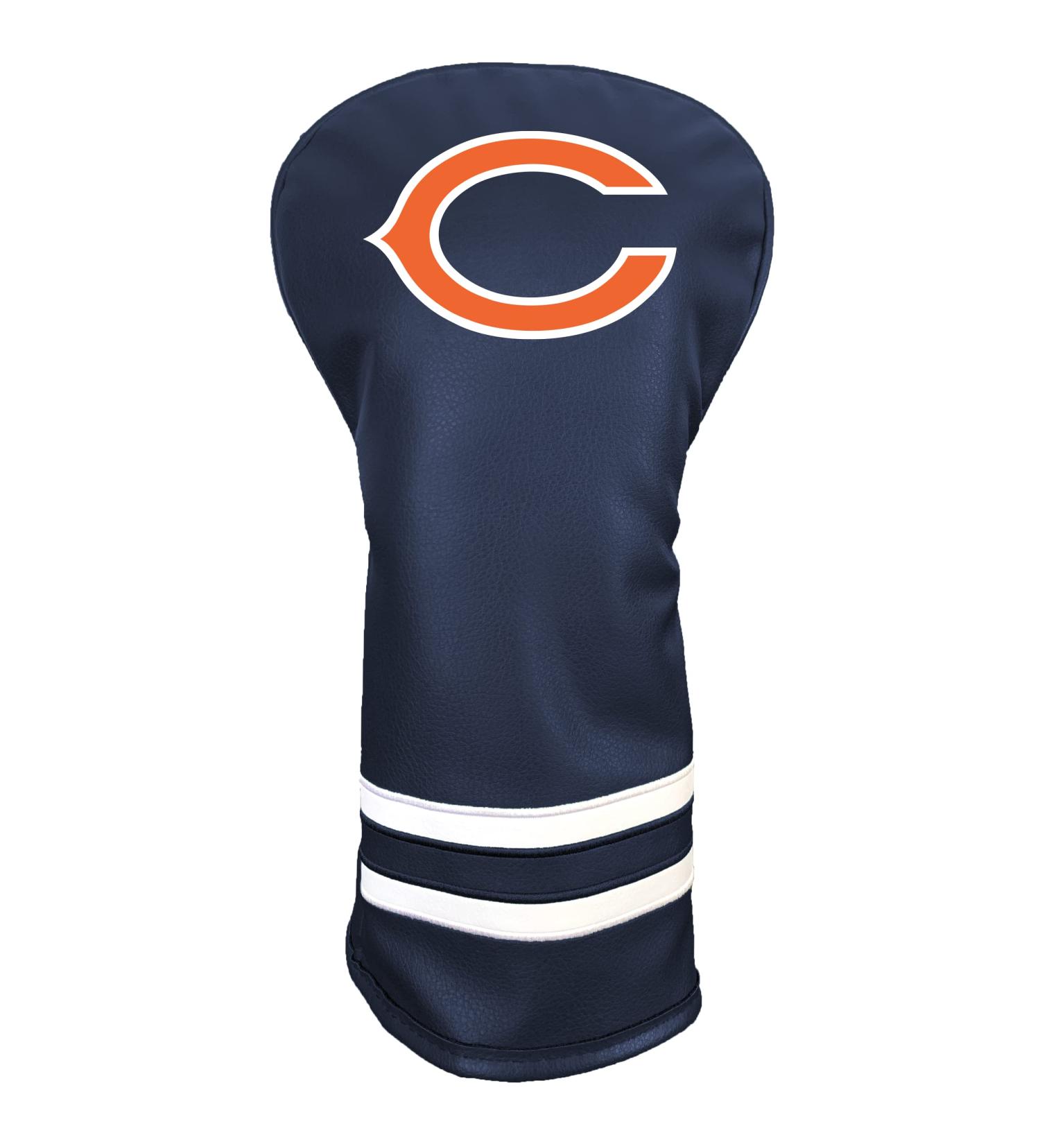 Team Golf NFL Chicago Bears Vintage Driver Golf Headcover - Form Fitting Retro Design with Fleece Lining for Ultimate Club Protection - Buy Online on GoSupps.com