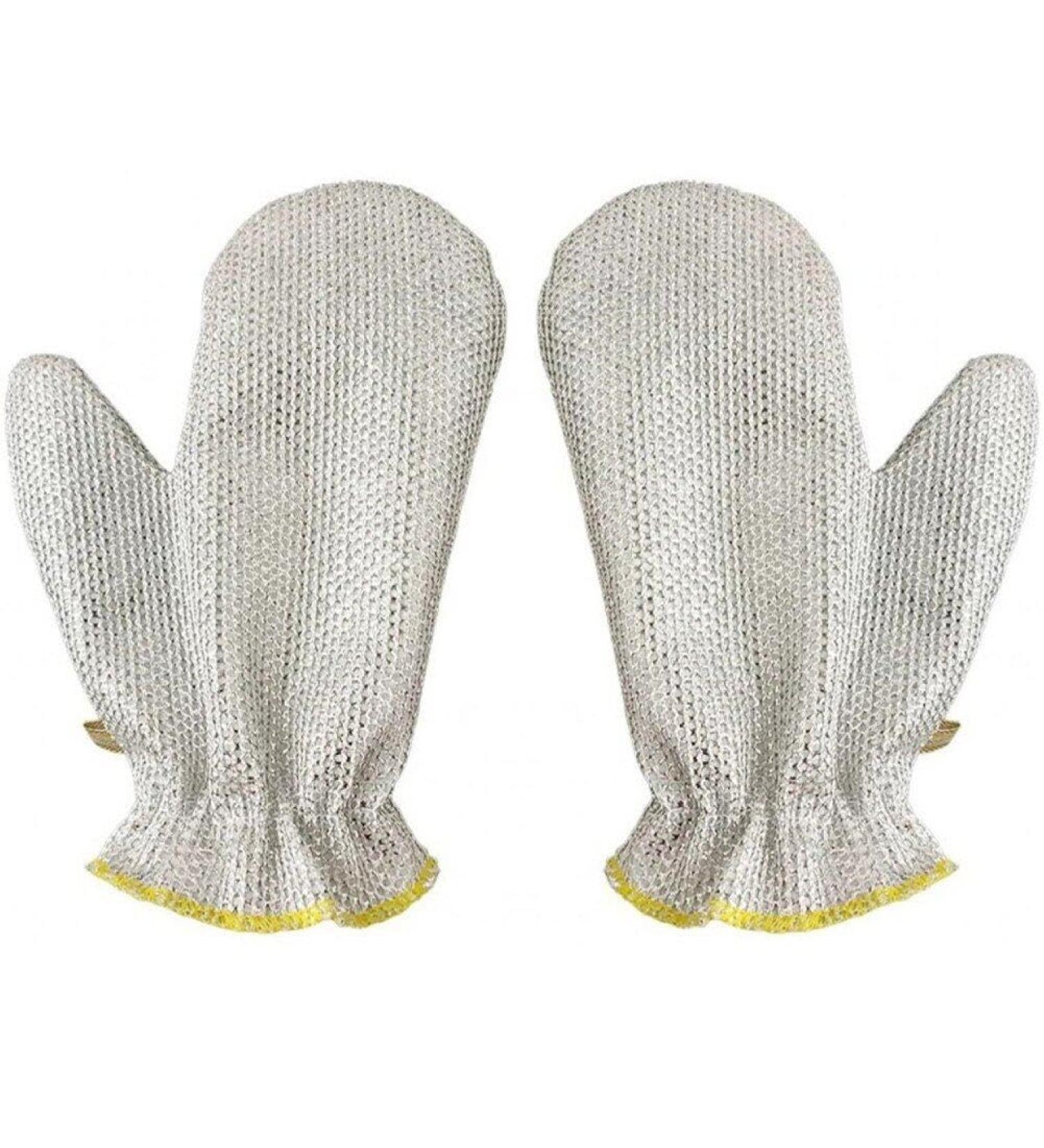 Wire Dishwashing Gloves Non-scratch Wire Household Cleaning Gloves for Tableware Reuseable Dish Washing Gloves for Pots Pans Stove - Buy Online on GoSupps.com