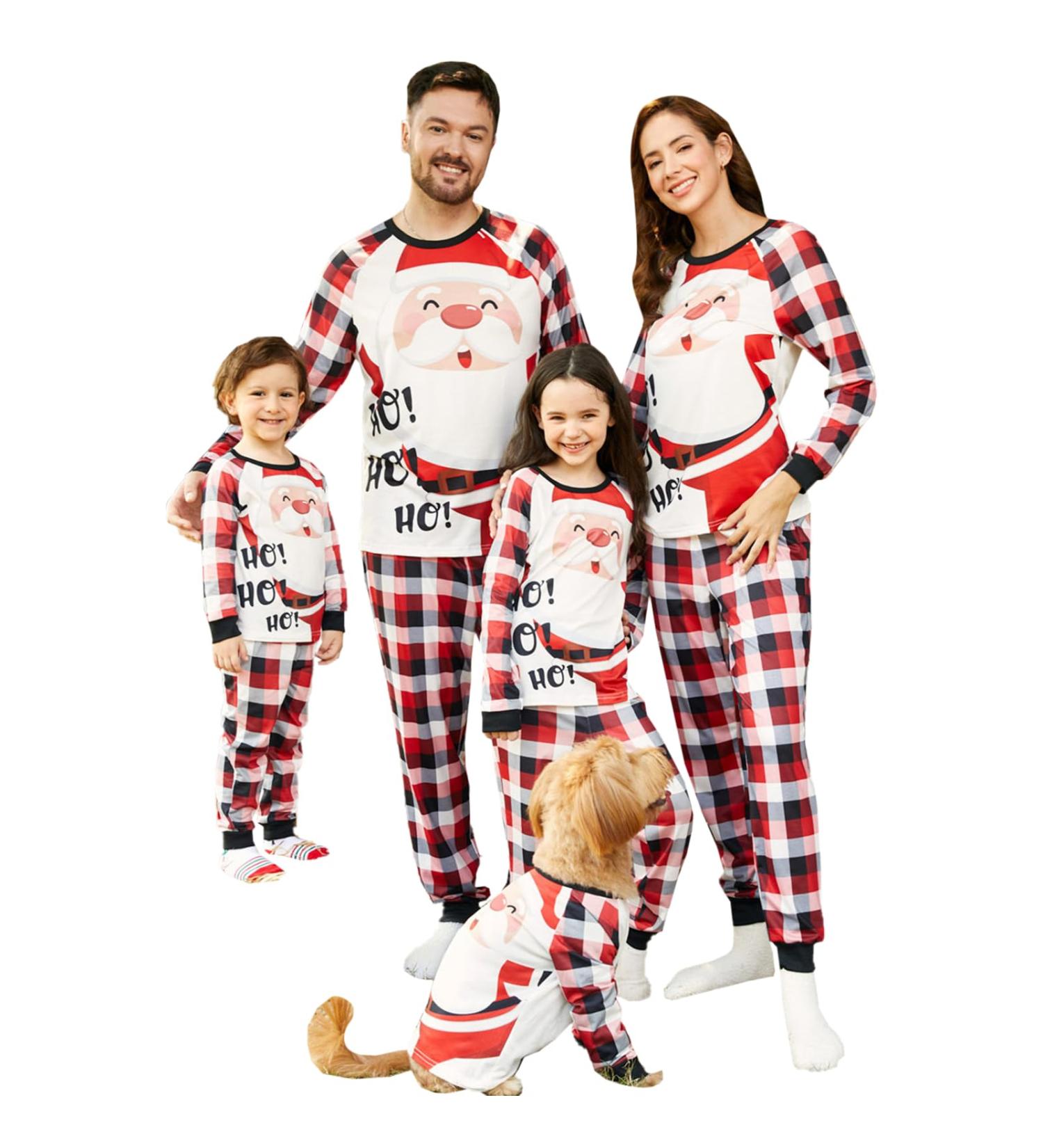 PatPat Family Matching Christmas Pajamas Set - Tree Snowflake & Letters Print, Long-sleeve Sleepwear, Kids 4-5 Years - Buy Online on GoSupps.com