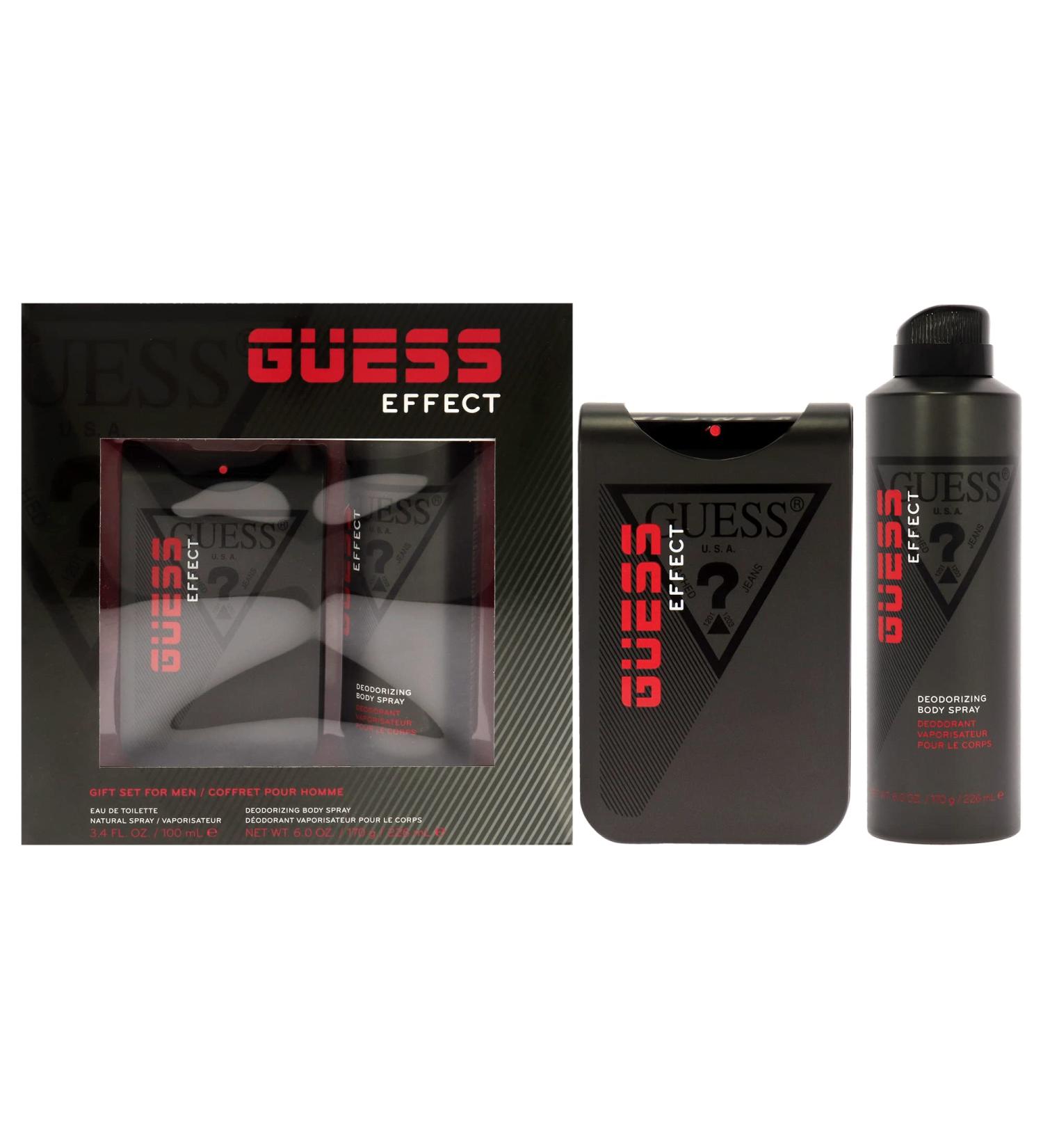 Guess Guess Effect 3.4 oz EDT Spray 6oz Body Spray Men 2 Pc Gift Set - Buy Online on GoSupps.com