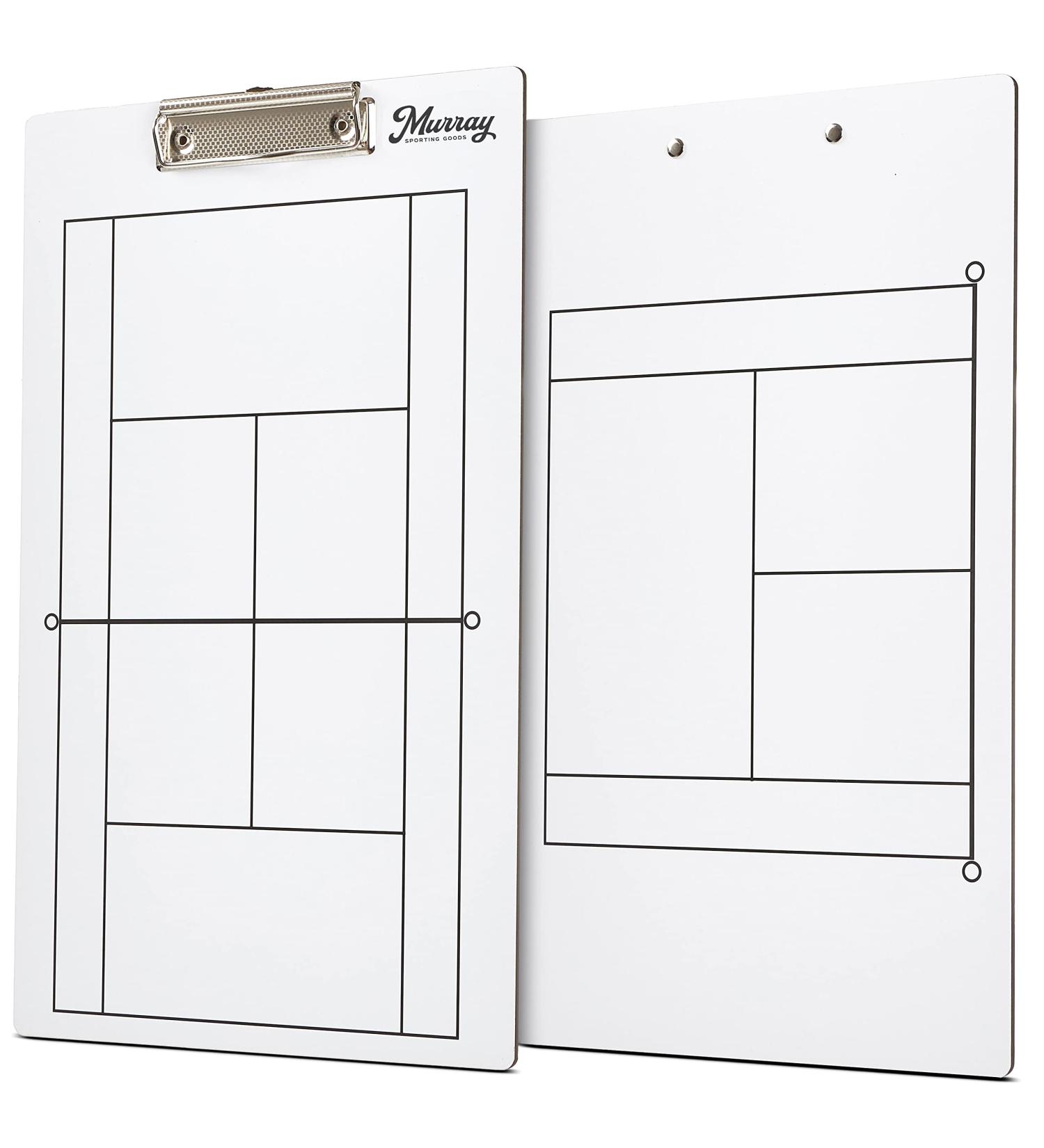 Murray Sporting Goods Double-Sided Tennis Coaches Clipboard | Dry Erase Board - Buy Online on GoSupps.com