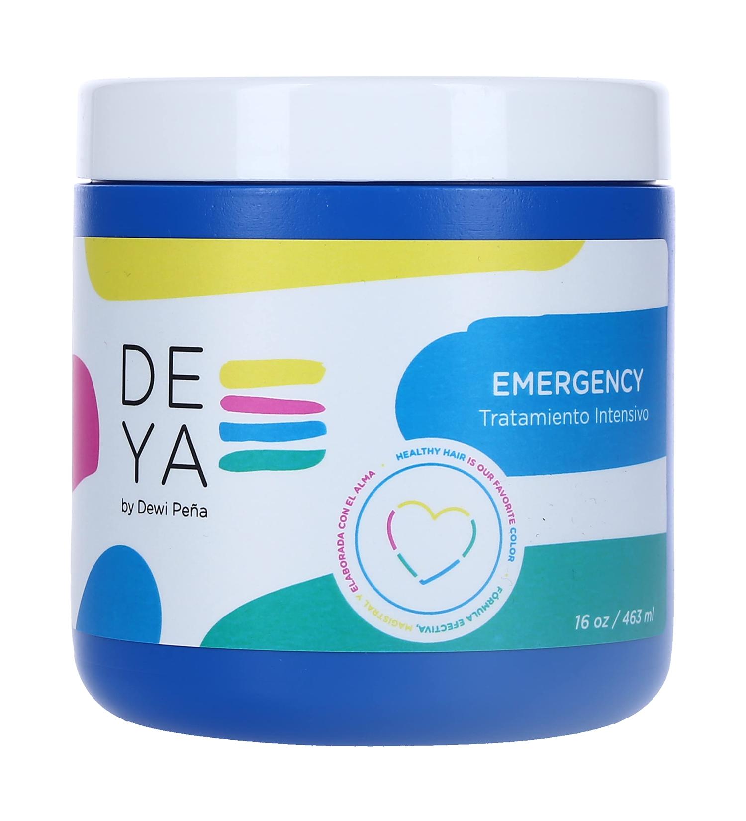 DEYA Emergencia Reparadora Hidratante- Hydrating Protein Repair Emergency Mask with Argan  Olive  Macadamia and Avocado Oils. 16 OZ