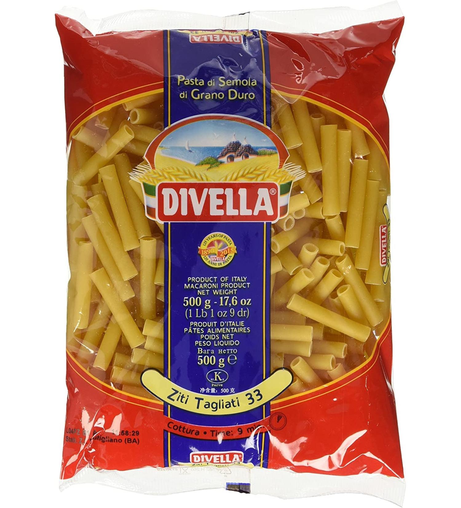  Italian Gourmet E.R. Divella Ziti Tagliati N. 33 Lot of 10 durum wheat semolina pasta 500 g + box Italian Gourmet Polpa di Pomodoro 400 g - Buy Online on GoSupps.com