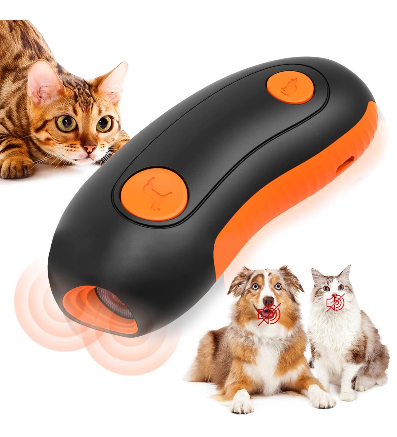 AUPERTO Handheld Anti Barking Device Ultrasonic Dog Barking Deterrent Devices Rechargeable Dog Training Aid Anti Bark Tool Stop Barking & Repellent Indoor Outdoor - Buy Online on GoSupps.com
