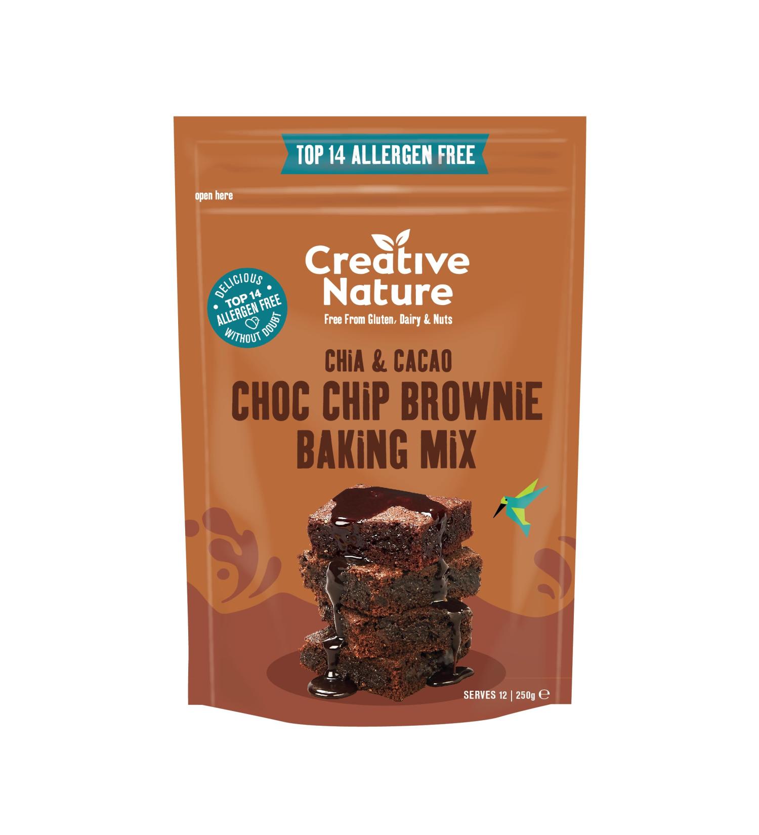 Creative Nature Gluten Free Brownie Mix - Vegan & Free From Baking Mix - 250g - Buy Online on GoSupps.com
