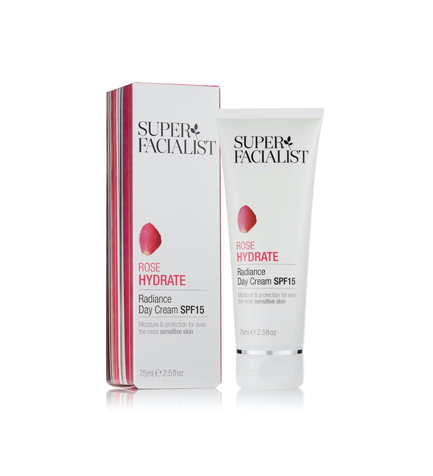 Super Facialist Rosehip Hydrate Radiance Day Cream SPF15 - 75ml - Buy Online on GoSupps.com