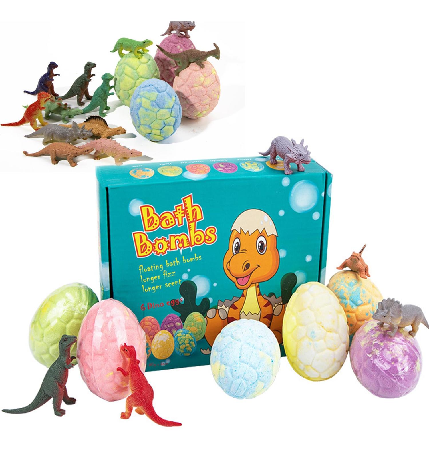 Jurassic Bathing Balls Set - 6PCS Foam Bath Toys for Kids & Adults | Dinosaur Toy Bath Balls with Natural Plant Essence | Ideal for Swimming & Relaxation - Buy Online on GoSupps.com