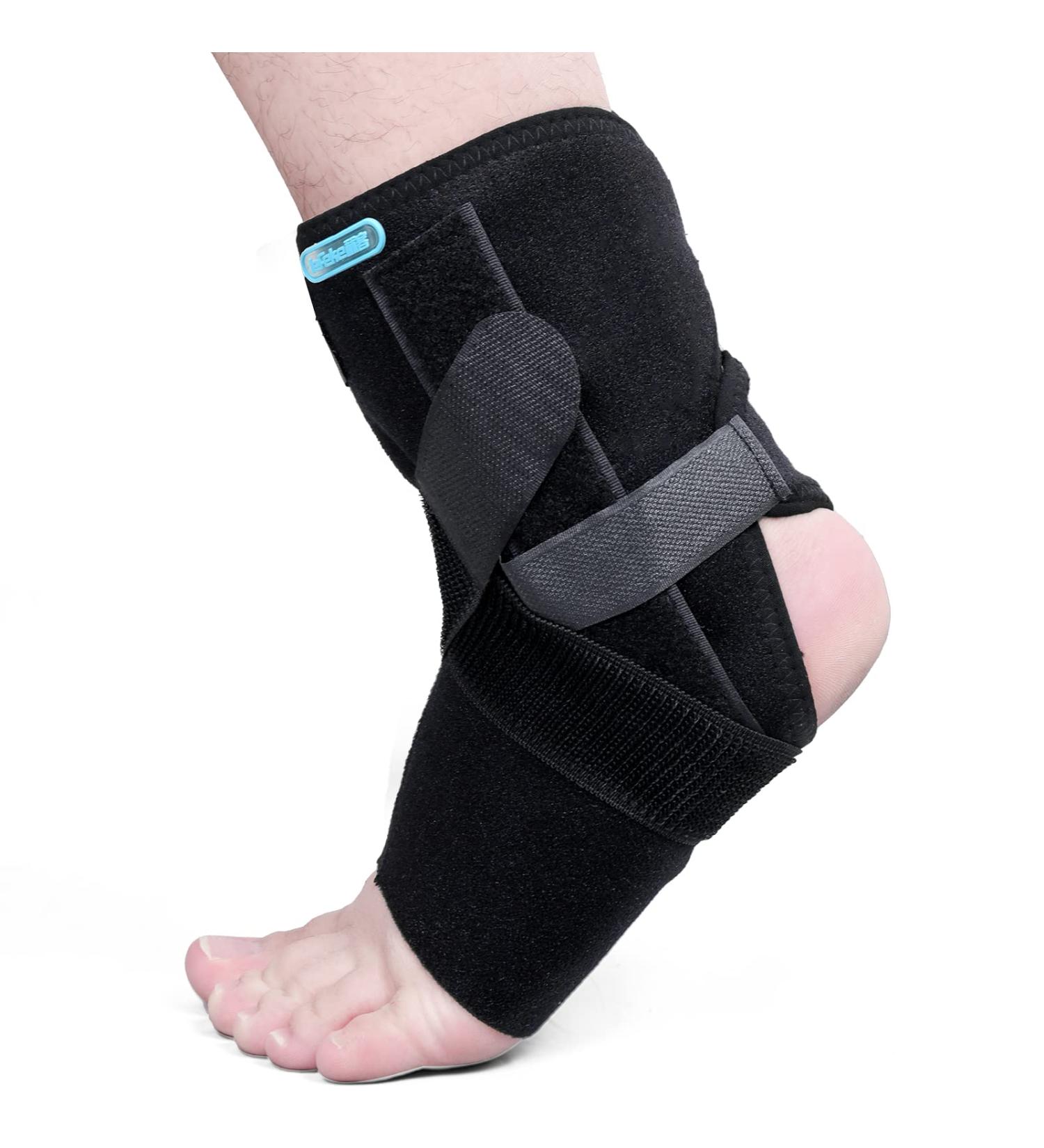 Ankle Brace with Detachable Splints for Men & Women - Sports Injury Support Stabilizer for Sprained Ankles & Plantar Fasciitis Relief - Buy Online on GoSupps.com