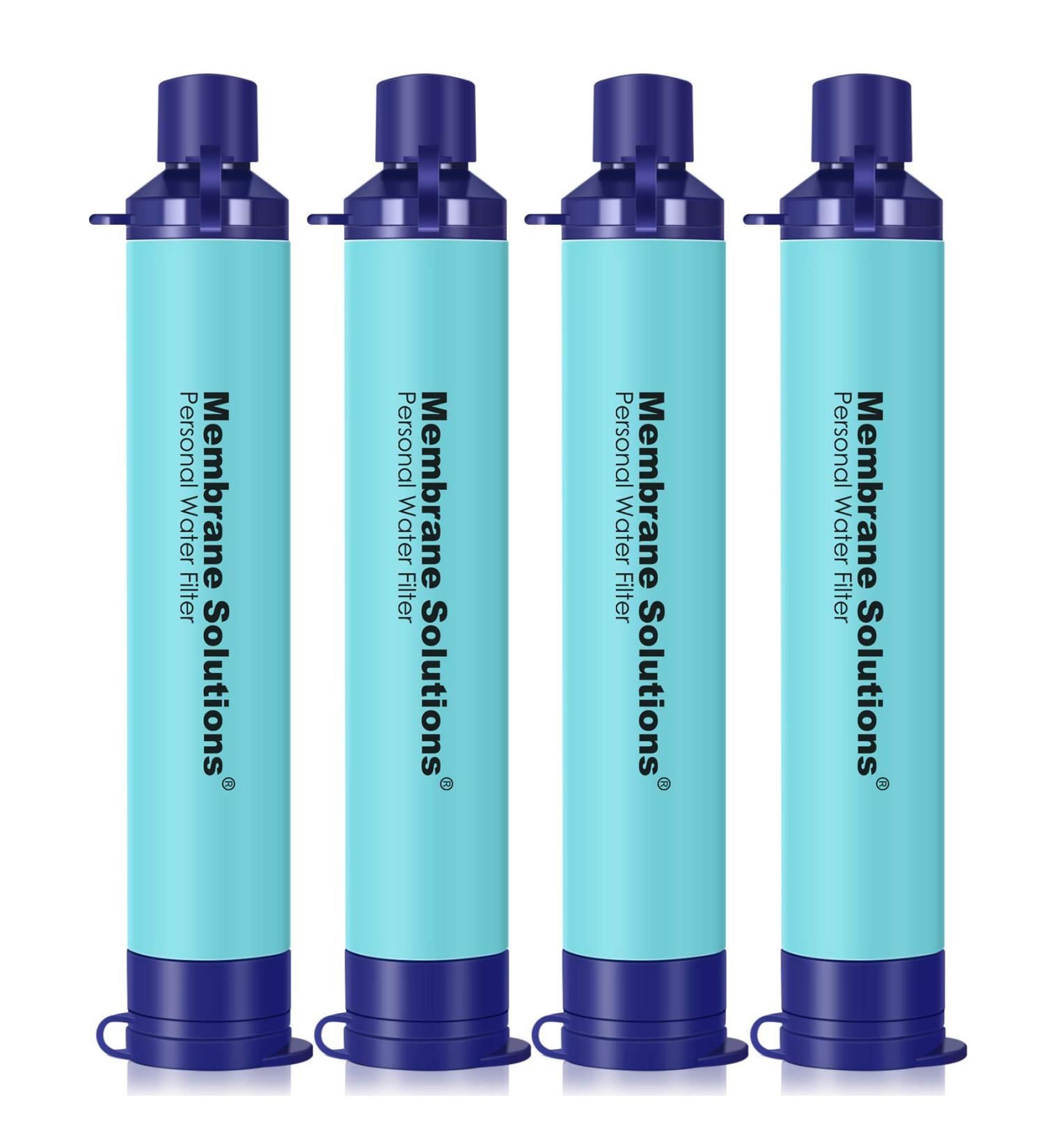 Membrane Solutions Straw Water Filter - Portable Survival Filtration Gear for Emergency Preparedness & Outdoor Activities - Buy Online on GoSupps.com