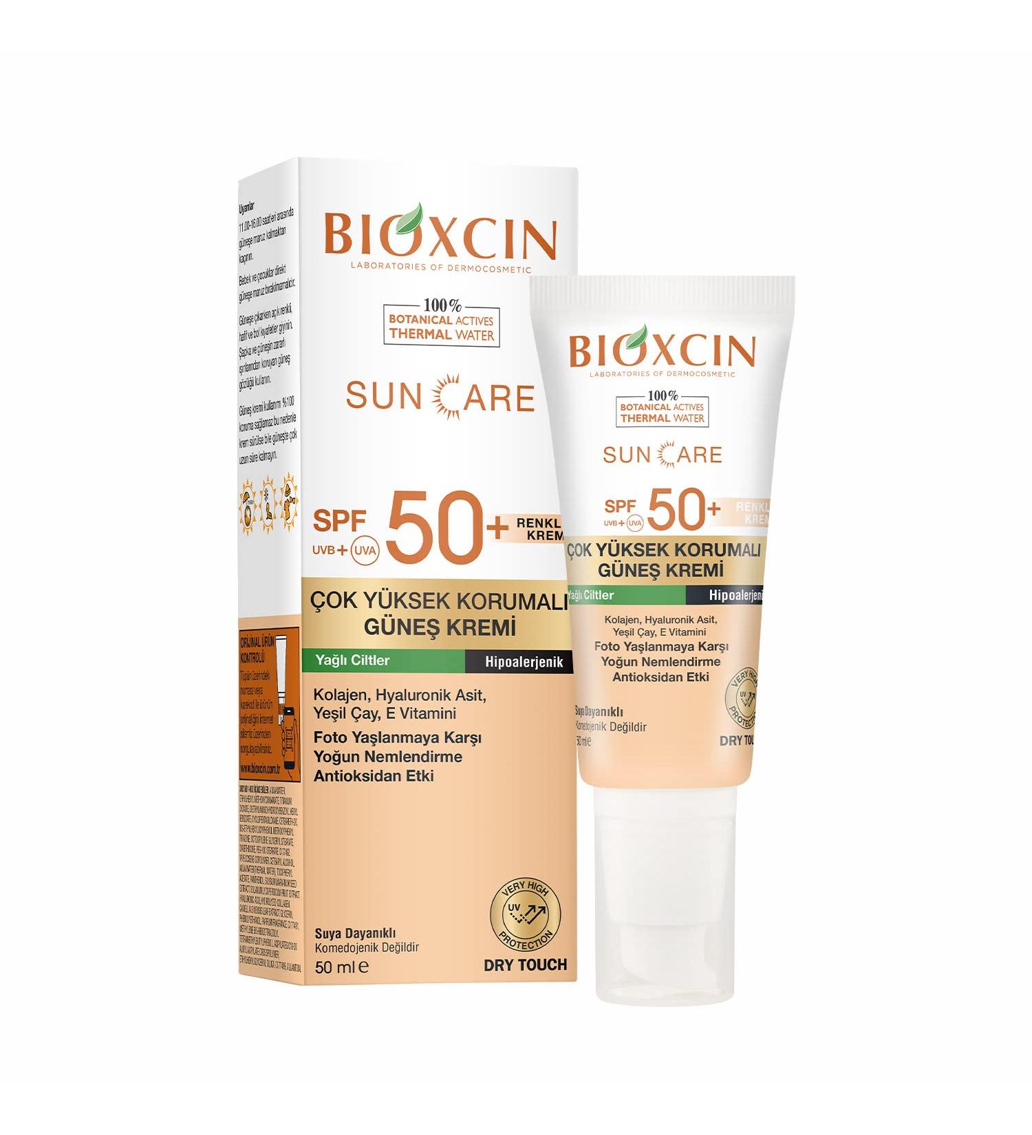 Bioxcin Sun Care Tinted Spf for Very High Protection Oily Skin Tinted Spf 50+ 50 Ml - Buy Online on GoSupps.com