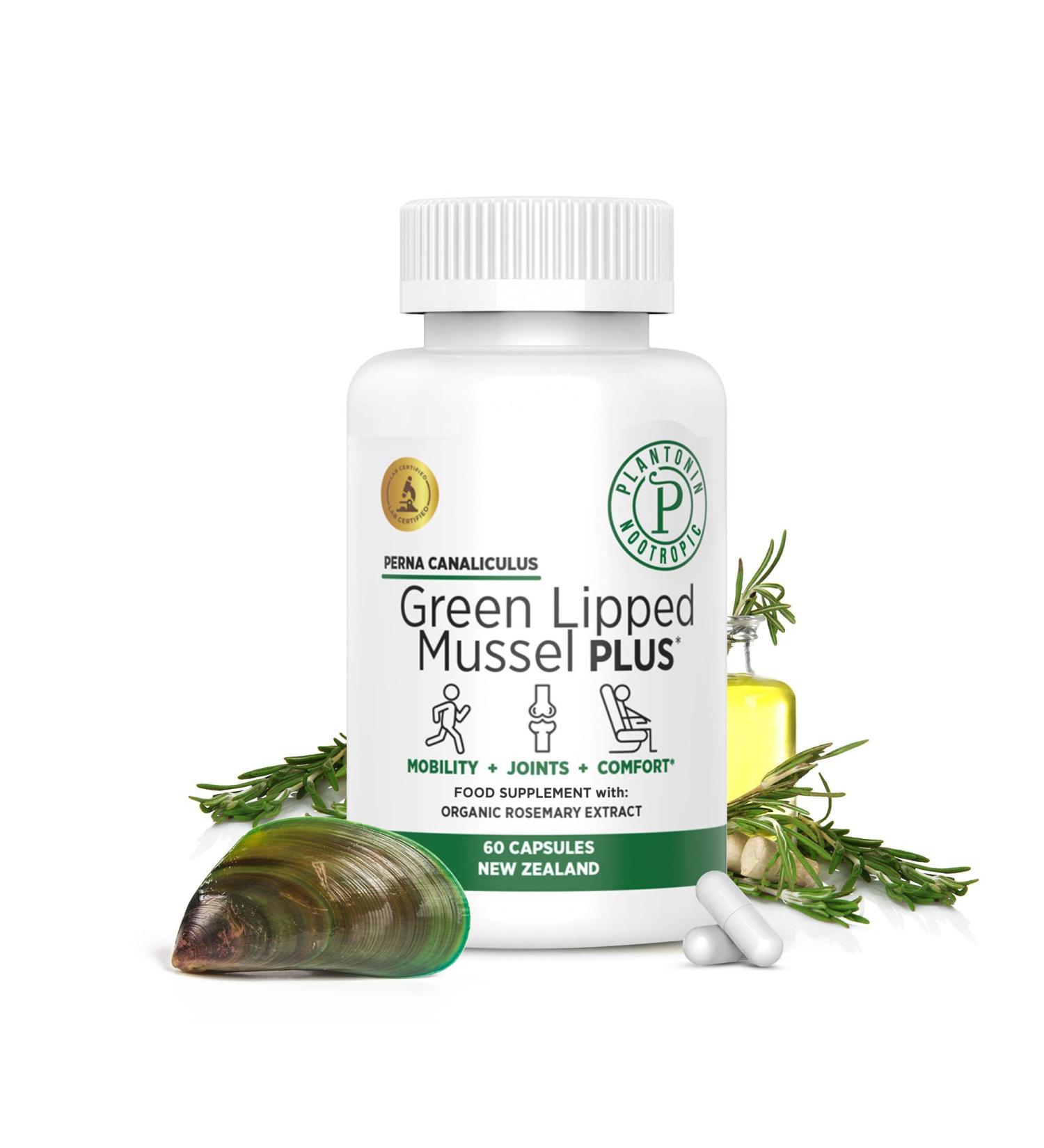 New Zealand - Green Lipped Mussel for Humans - Dried Freeze Perna Canaliculus with Omega 3 - Support Joint Mobility & Circulation - Non GMO & Gluten 60 Capsules 60 Count (Pack of 1) - Buy Online on GoSupps.com