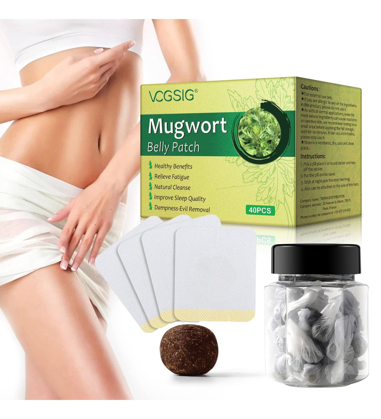 40PCS Wormwood & Mugwort Belly Patch + Moxibustion Patch Set for Herbal Abdominal Relief - Men & Women - Buy Online on GoSupps.com