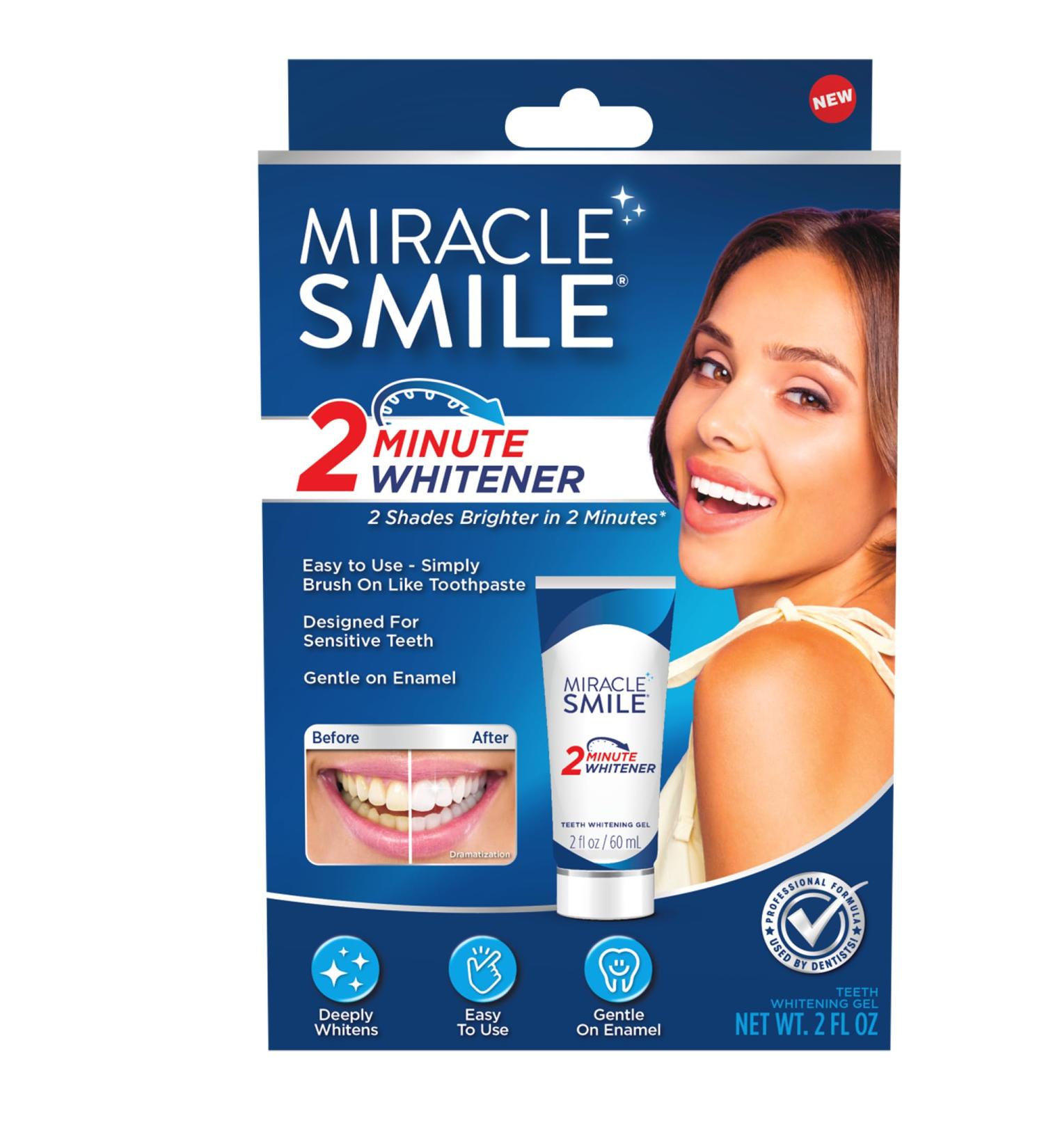 Ontel Miracle Teeth Whitener - Activated Coconut Charcoal Powder Unflavored 0.71 Ounce (Pack of 1) - Buy Online on GoSupps.com