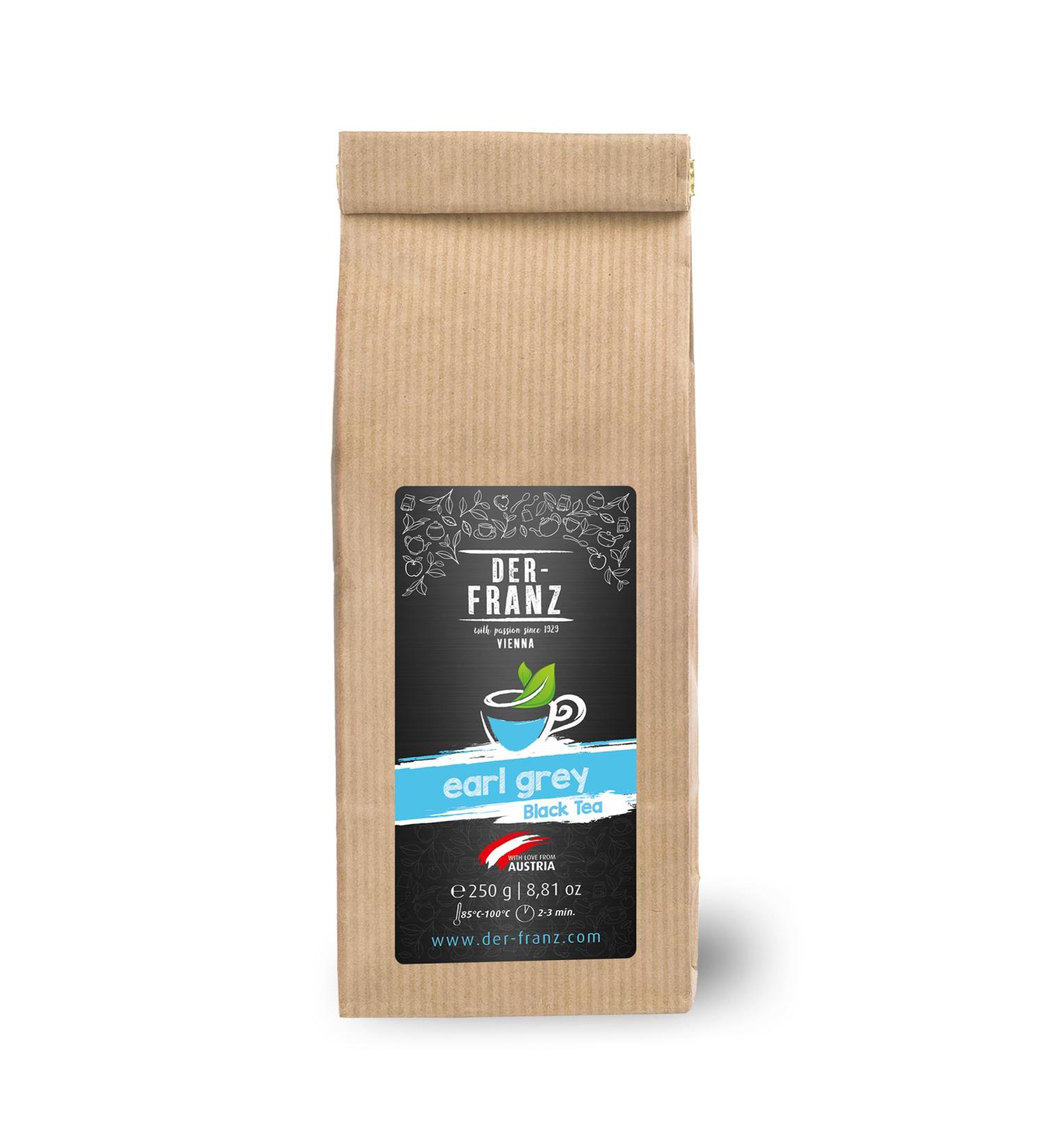 Der-Franz Black Tea Earl Grey 250g - Whole Leaves High Quality Blend - Buy Online on GoSupps.com