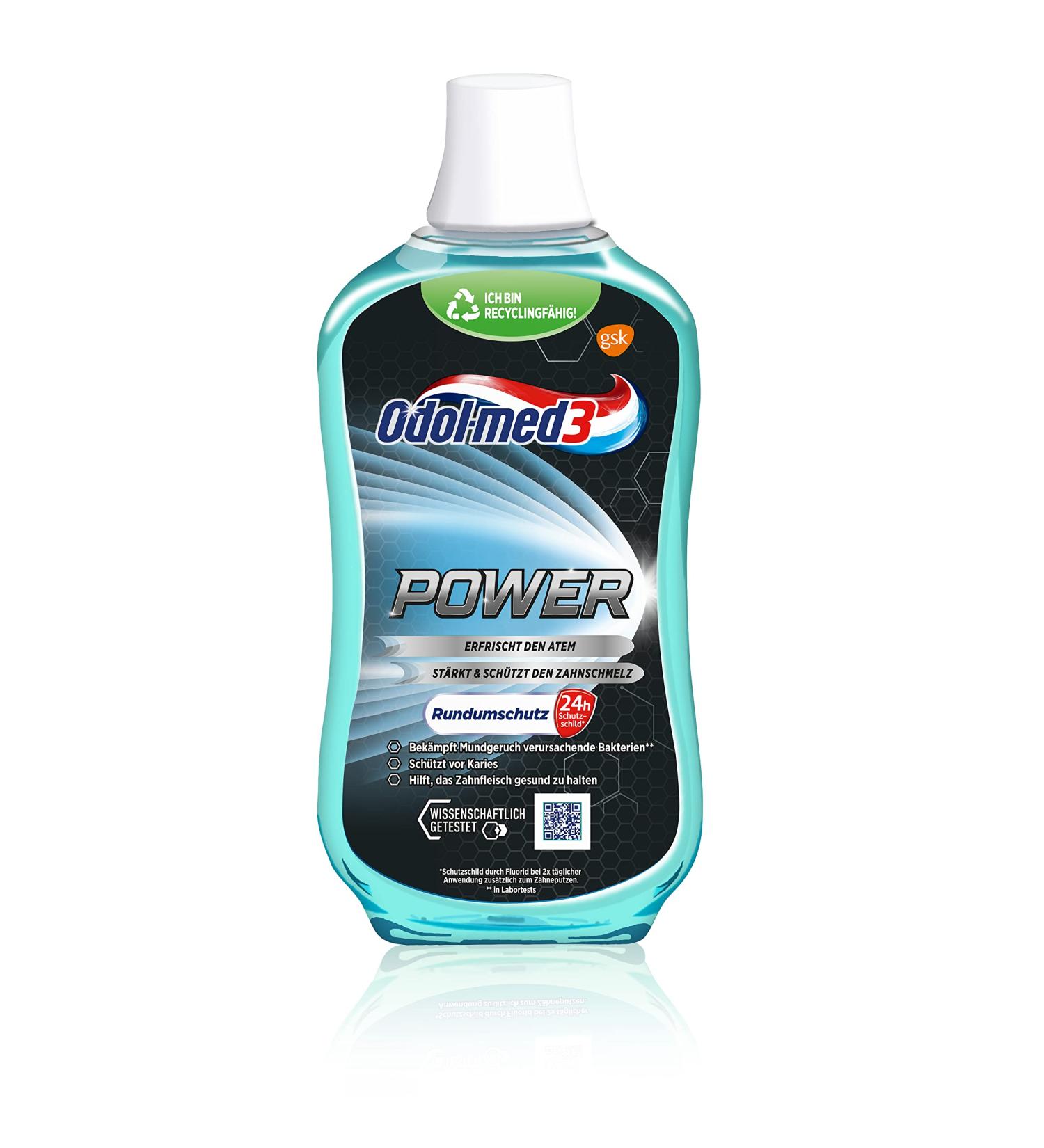 Odol-med3 Mouthwash Power alcohol-free mouthwash 500ml 500 ml (1 pack)