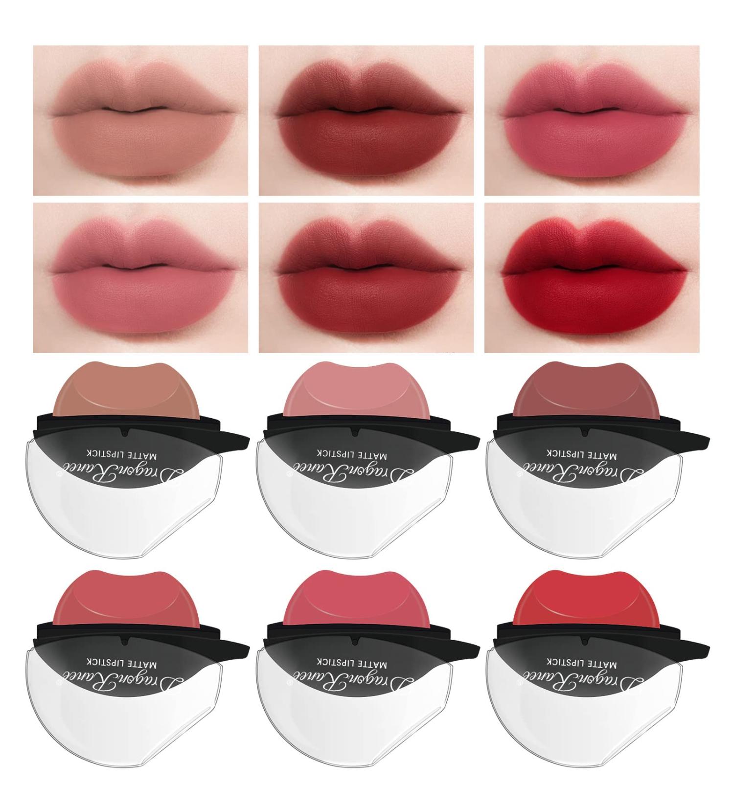 KYDA 6 Colors Matte Lipstick Set for Women - High Pigmented Velvet Makeup Cosmetics - Easy to Color - Set A (1-6) - Buy Online on GoSupps.com