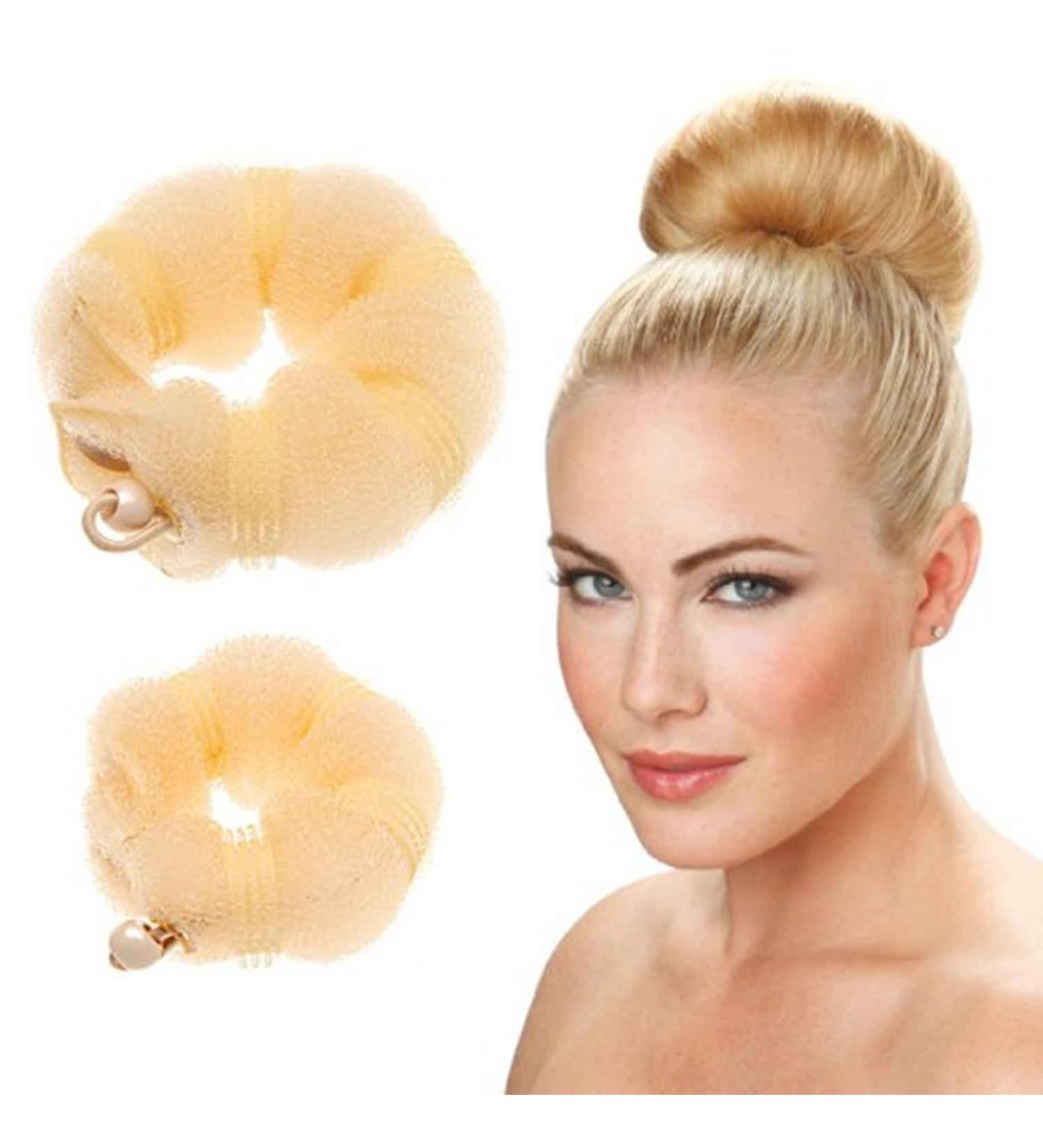 JYtop Hair Doughnut Rings for Perfect Beauty Buns - 2 Piece Set for Effortless Hair Styling - Buy Online on GoSupps.com