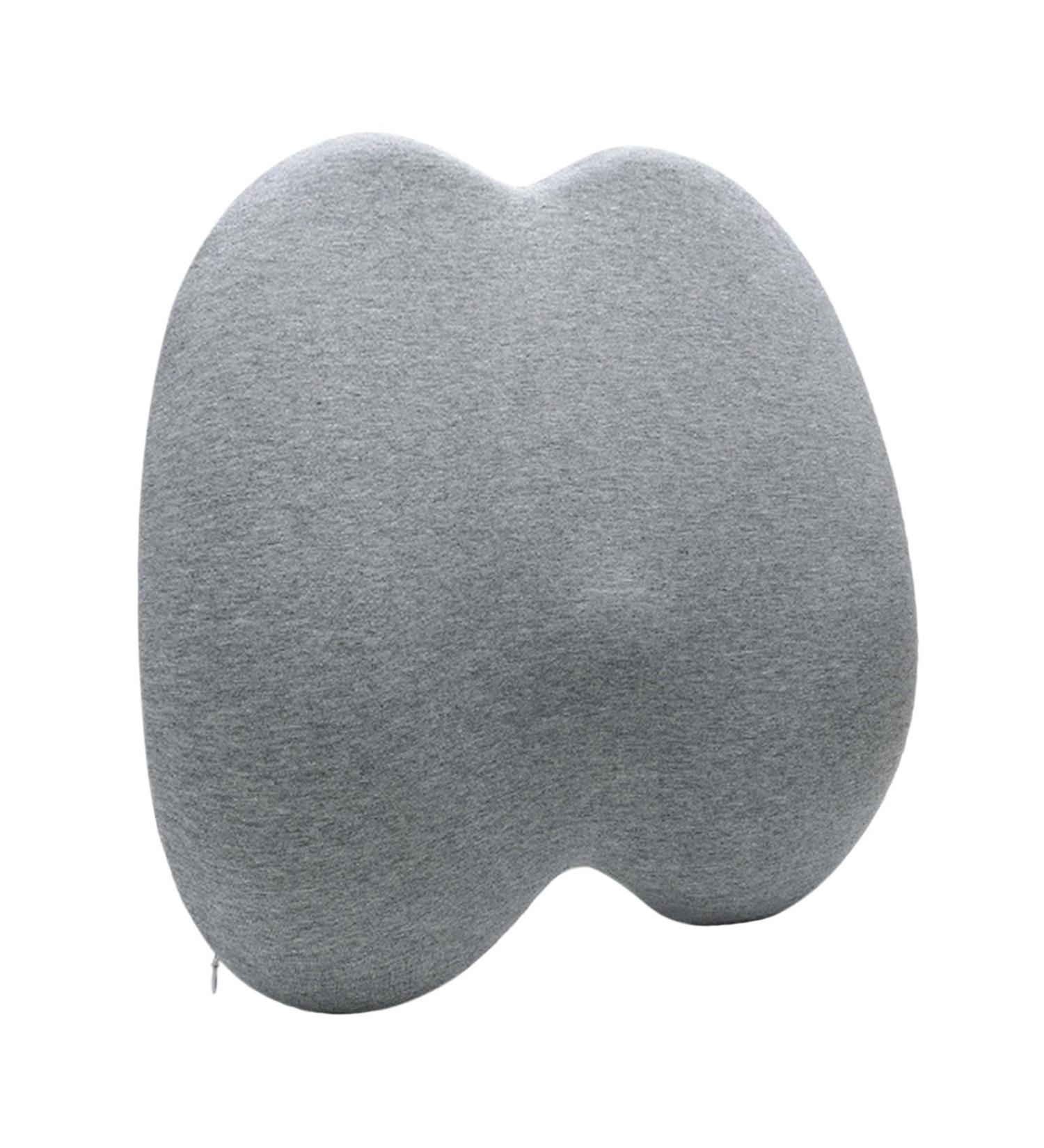 Lumbar Support Pillow | Breathable Lumbar Support Cushion Soft Sponge Auto Seat Back Support for Driving Seat Summer Ergonomic Design Gray - Buy Online on GoSupps.com