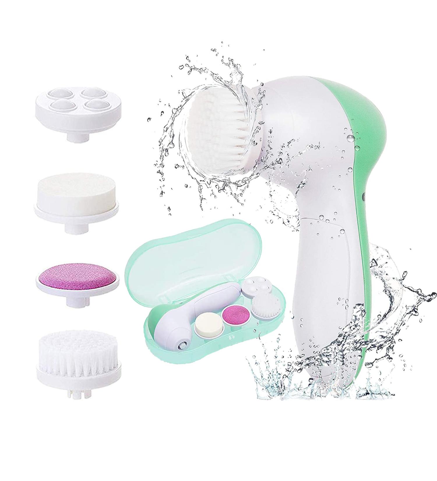 Electric Facial Spin Brush Set for Deep Cleansing and Exfoliating - 4 Brush Heads Included, Perfect for Blackhead Removal and Skin Massage - Ideal Gift for Teenage Girls - Buy Online on GoSupps.com