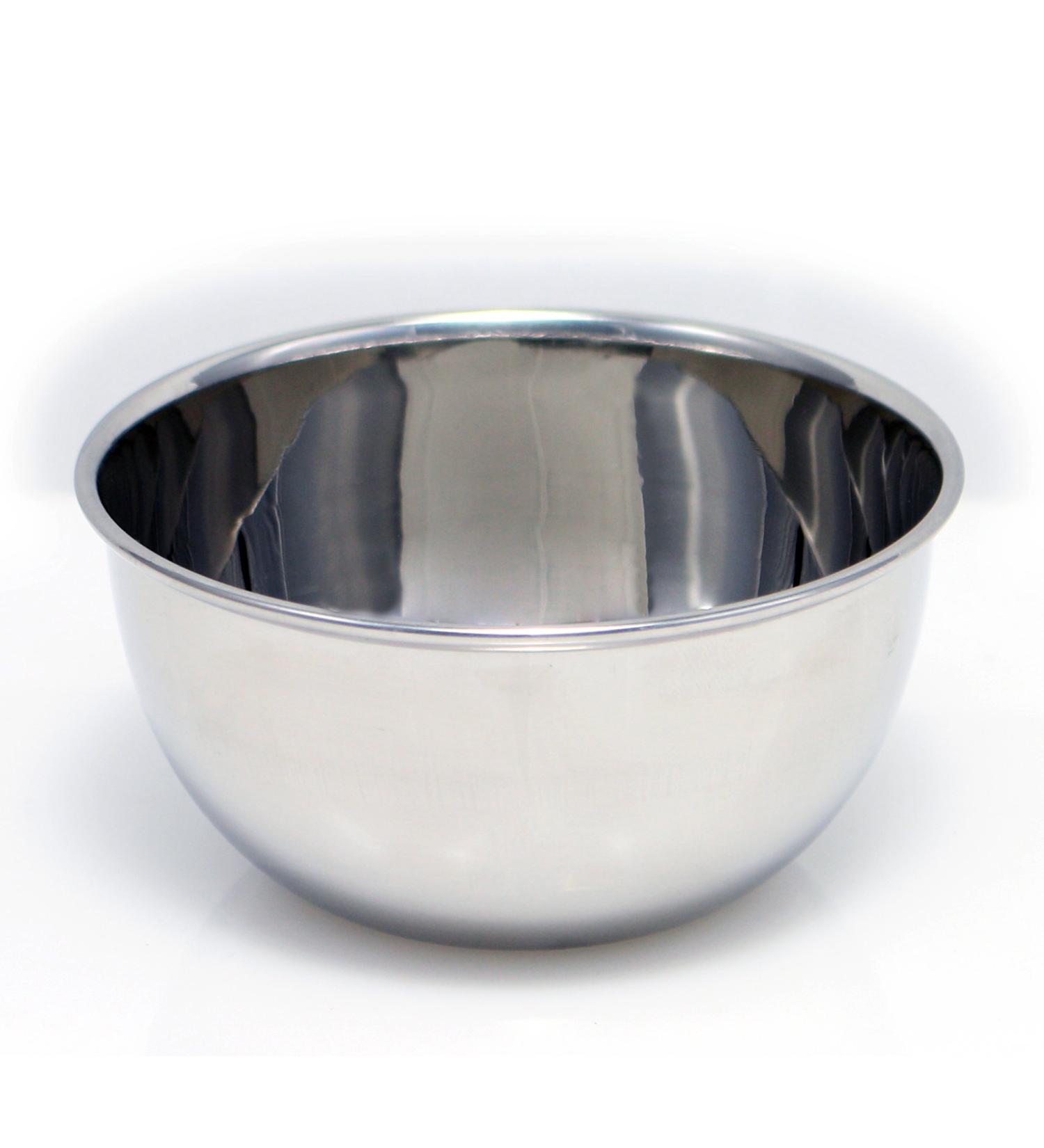 Macs Beautiful Deluxe Chrome Shaving Bowl Made Of 18/8 Stainless Steel for Shaving Soap-B2047
