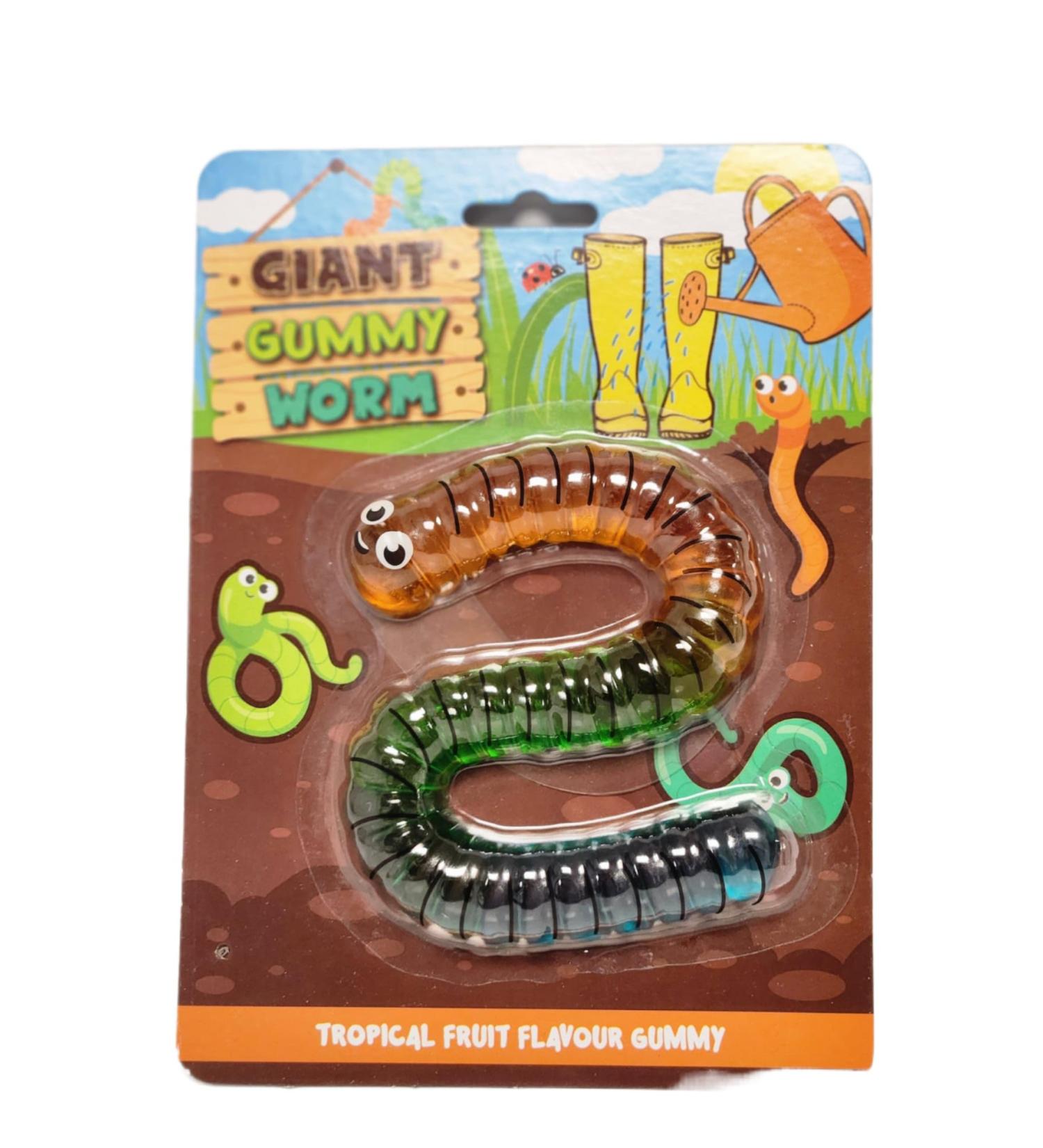 Giant Worm Gummy Jelly Huge Tasty and Delicious Candy Treat 100gx1 - Buy Online on GoSupps.com