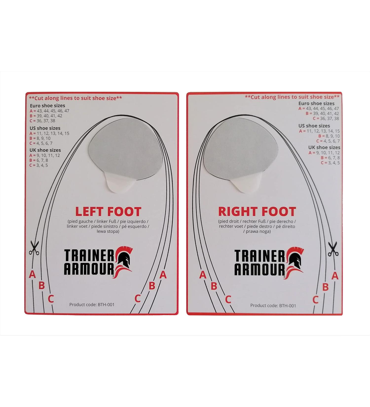 Trainer Armour Big Toe Hole Preventer Patches with Applicator - Shoe Burst Prevention Repair Patch for Running Shoes and Sneakers - Buy Online on GoSupps.com