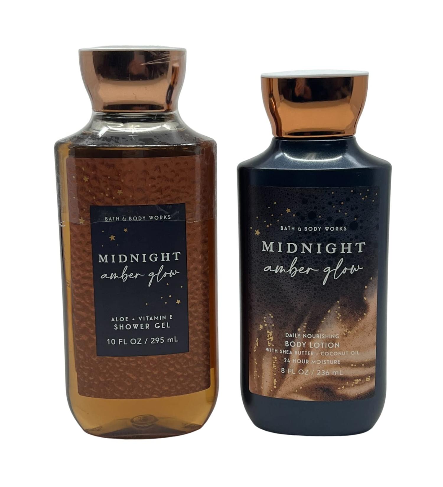 Buy Bath & Body Works Midnight Amber Glow Body Wash & Lotion - Luxury Shower Gel & Daily Nourishing Moisturizer for Glowing Skin - International Shipping Available - Buy Online on GoSupps.com