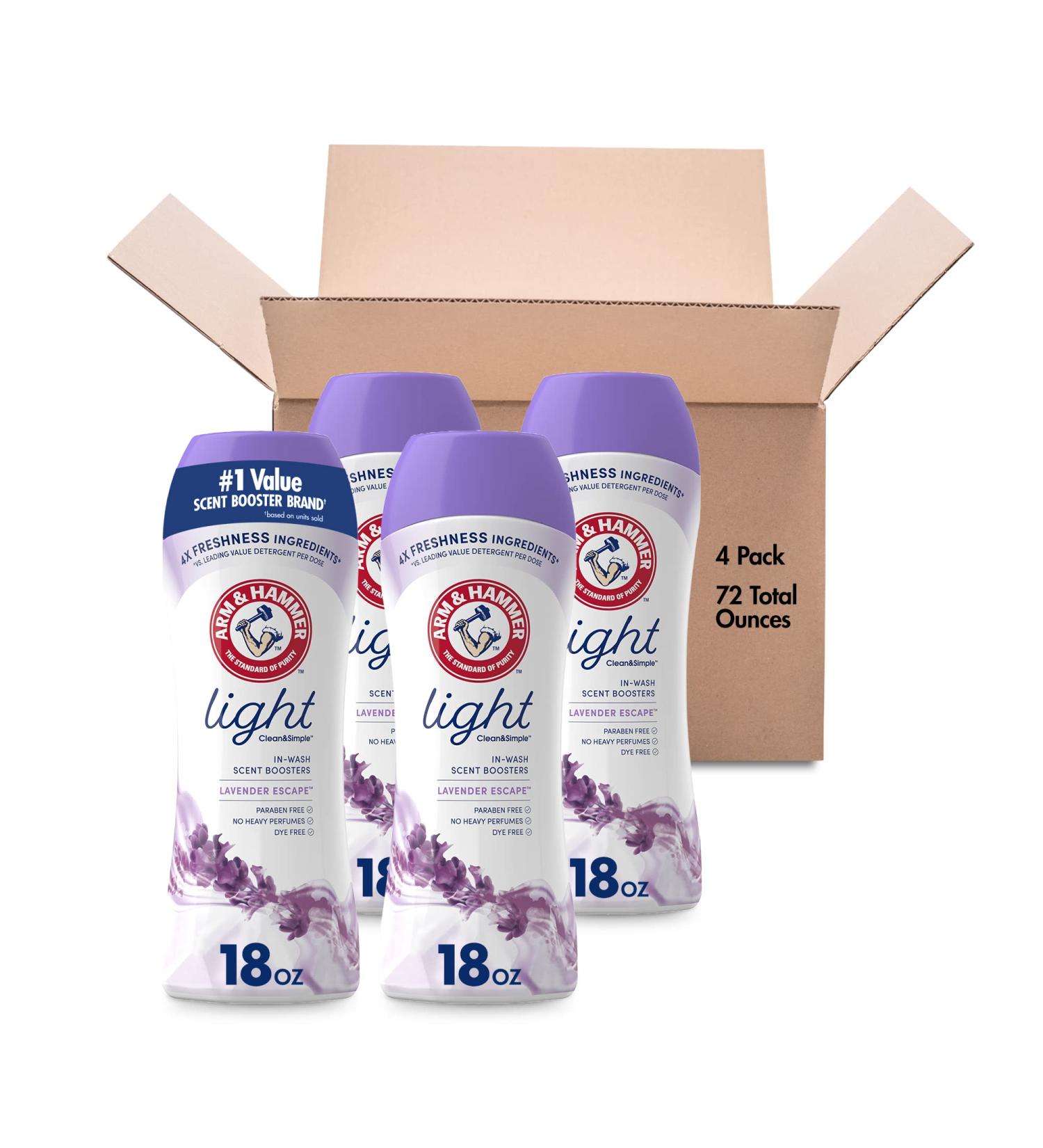 Arm & Hammer Clean & Simple Lavender Escape In-Wash Scent Booster 18oz (Pack of 4) - Buy Online on GoSupps.com