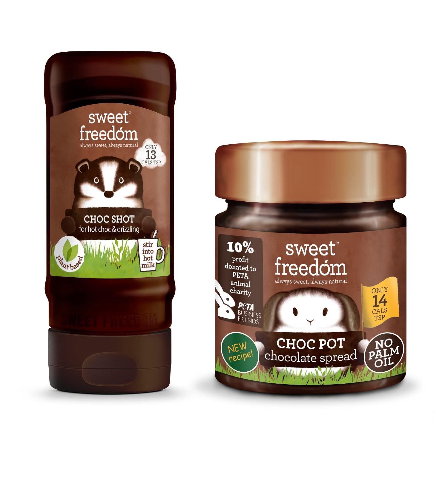 Sweet Freedom Vegan Chocolate Bundle - Choc Shot x6 & Choc Pot x6 Choc Shot X Choc Pot - Buy Online on GoSupps.com