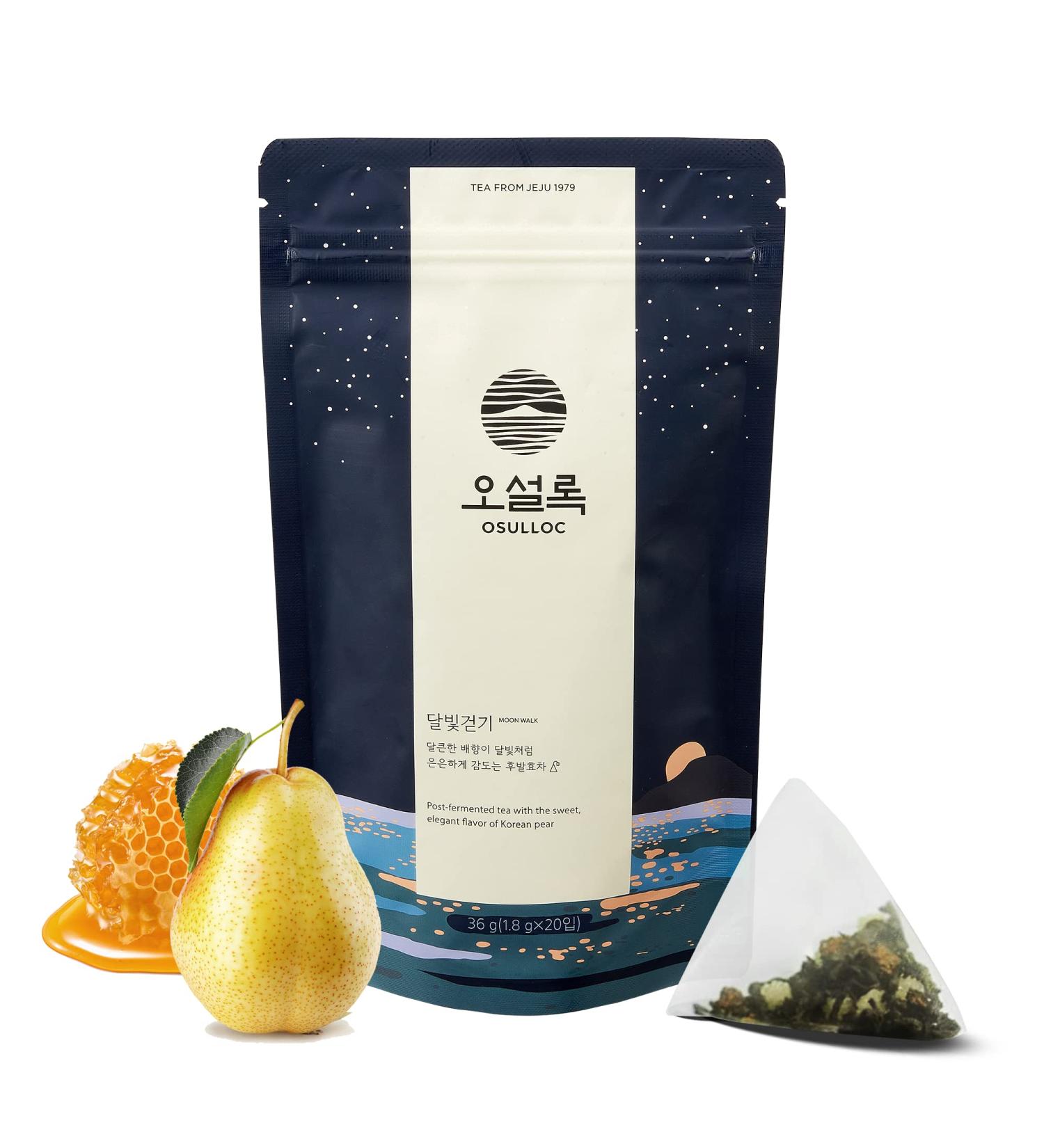 OSULLOC Moon Walk Korean Pear Tea | Premium Blended Tea Bag | Sweet Fruit Tea | 20 Count - Buy Online on GoSupps.com