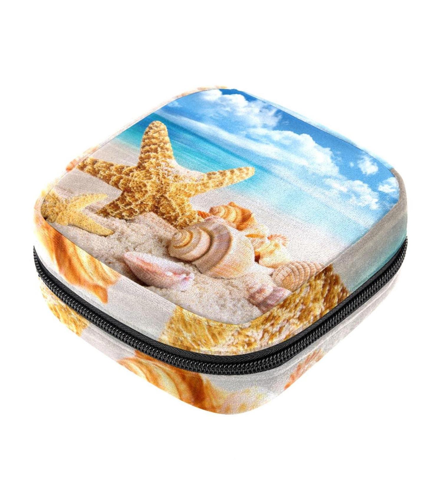 Leafest Portable Menstrual Bag - Stylish Zipper Storage for Teens & Women | Eco-Friendly Beach & Travel Solution - Buy Online on GoSupps.com
