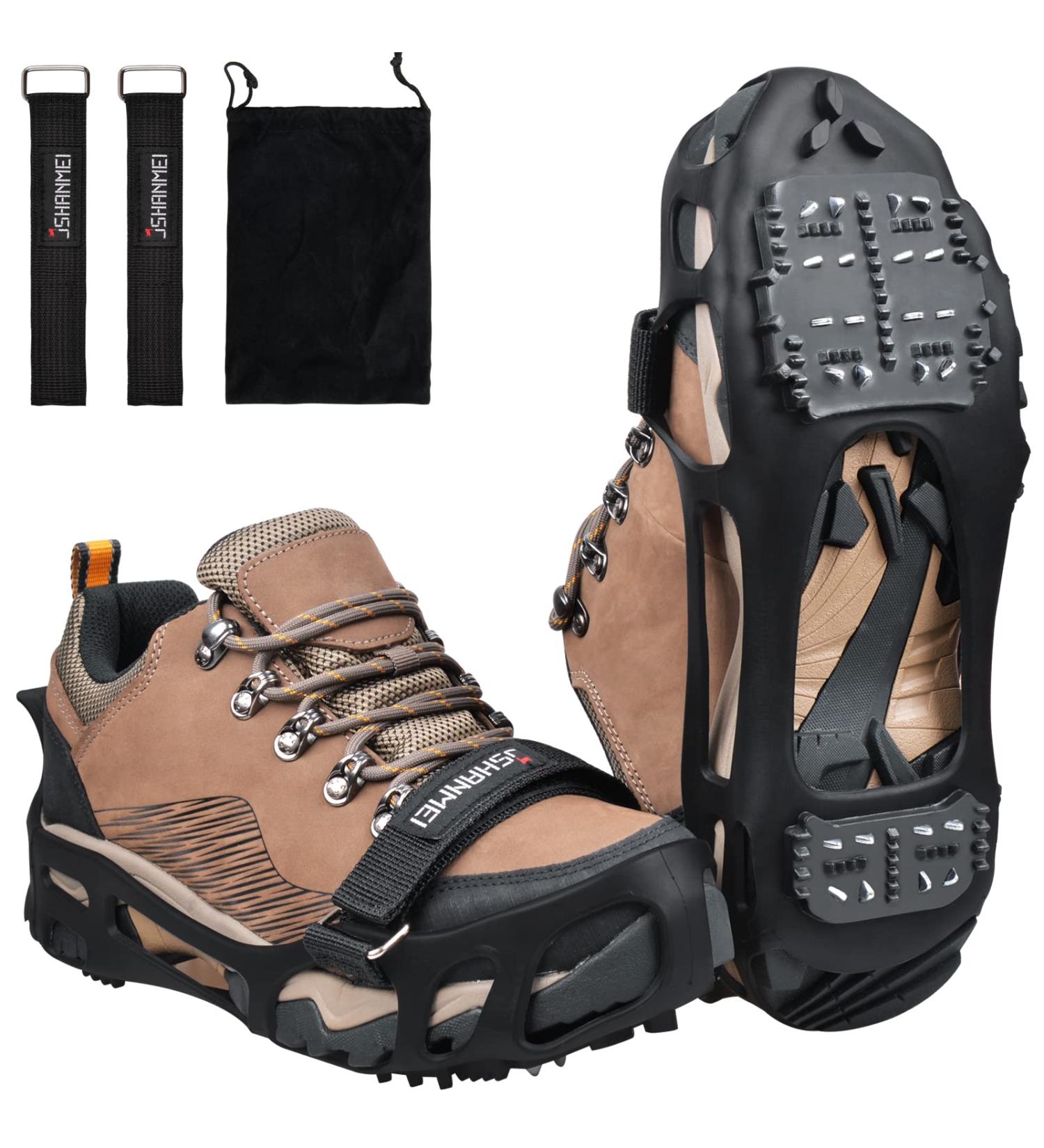 Snow Traction Cleats - Anti-Slip Ice Cleats for Winter Hiking and Outdoor Activities | Large Size for Men (7.5-9.5) and Women (9-11) - Buy Online on GoSupps.com