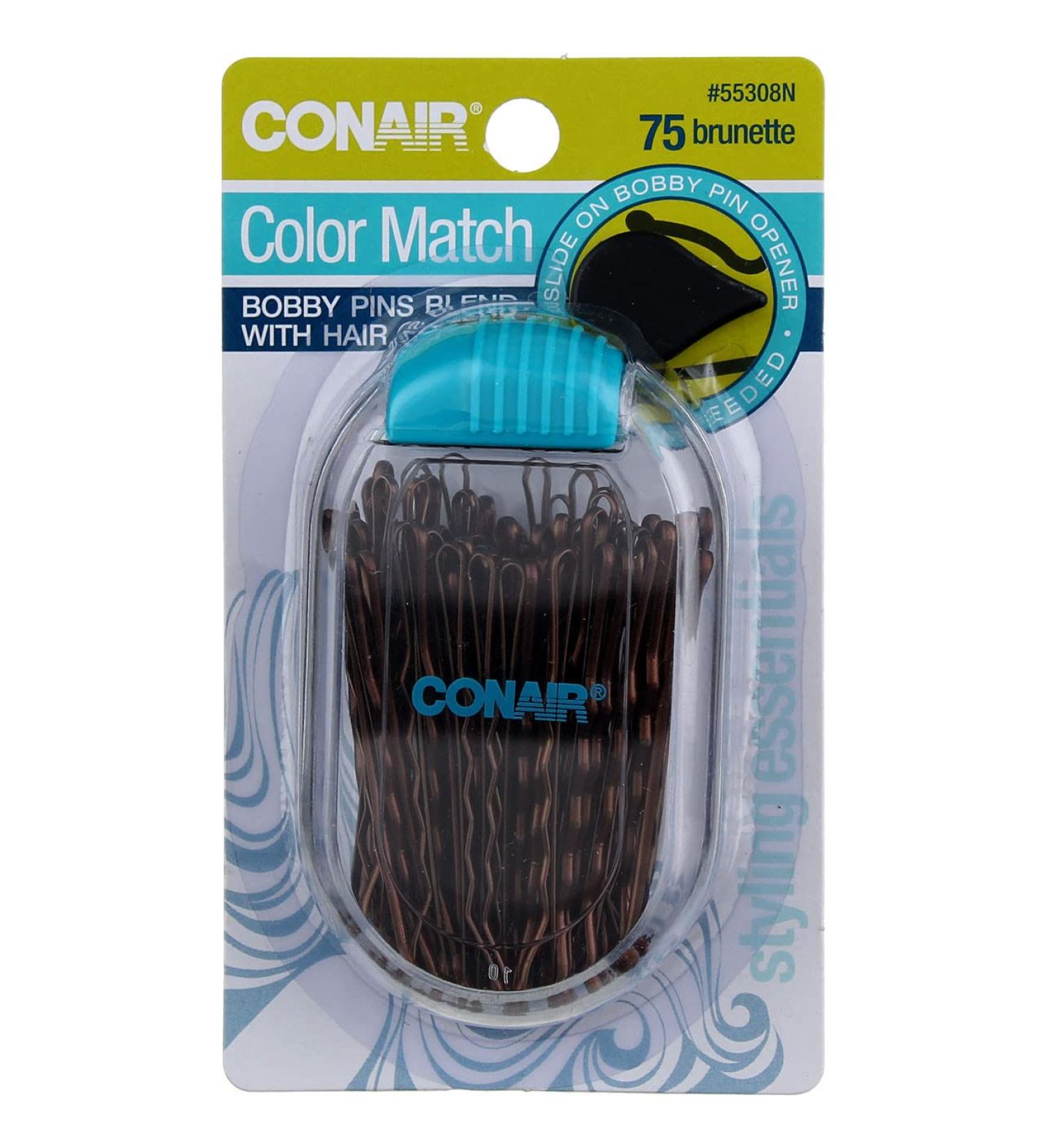 Conair Color Match Bobby Pins in Brown - Secure and stylish hair accessory - Buy Online on GoSupps.com