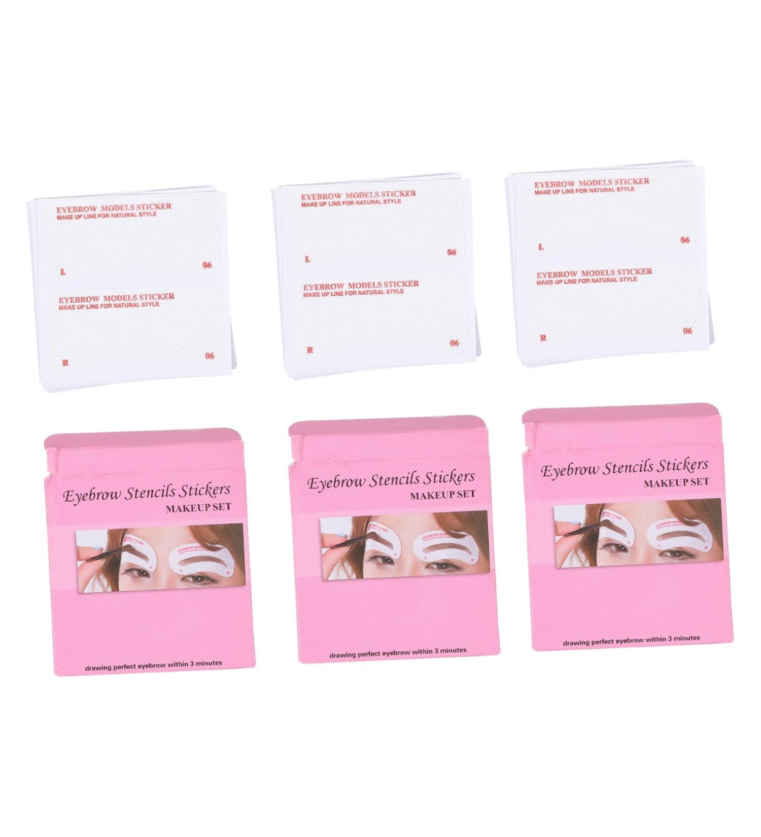 NOLITOY 72pcs Eyebrow Stickers Eyebrow Drawing Sticker Eyebrow Shaper Kit Hair Care Product Miss Girl 8.5x8.5cm As Shown - Buy Online on GoSupps.com