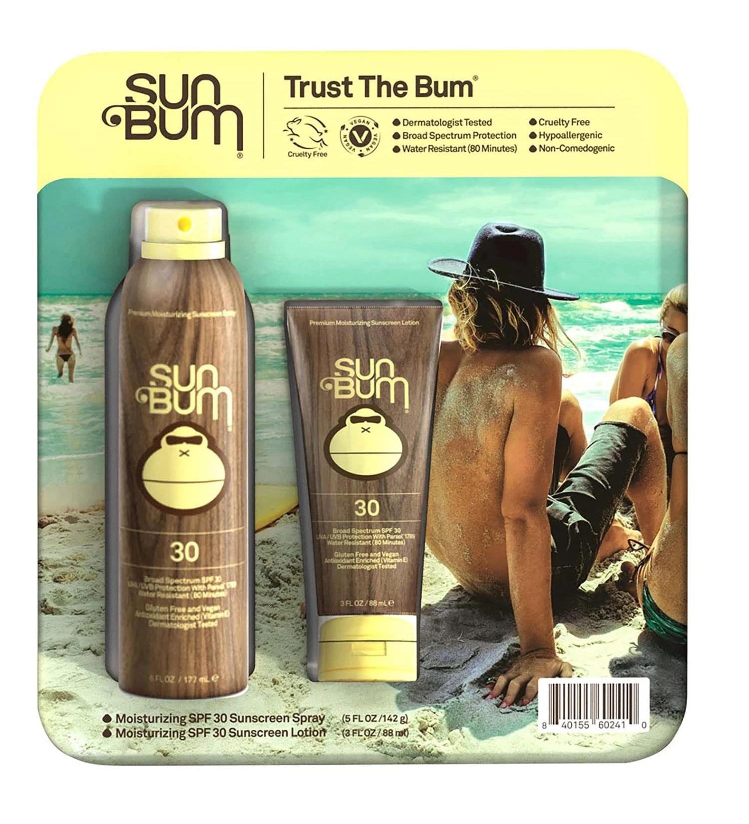 Sun Bum Sunscreen Spray and Lotion  SPF 30 (Spray 5 fl. oz.  Lotion 3 fl. oz.)