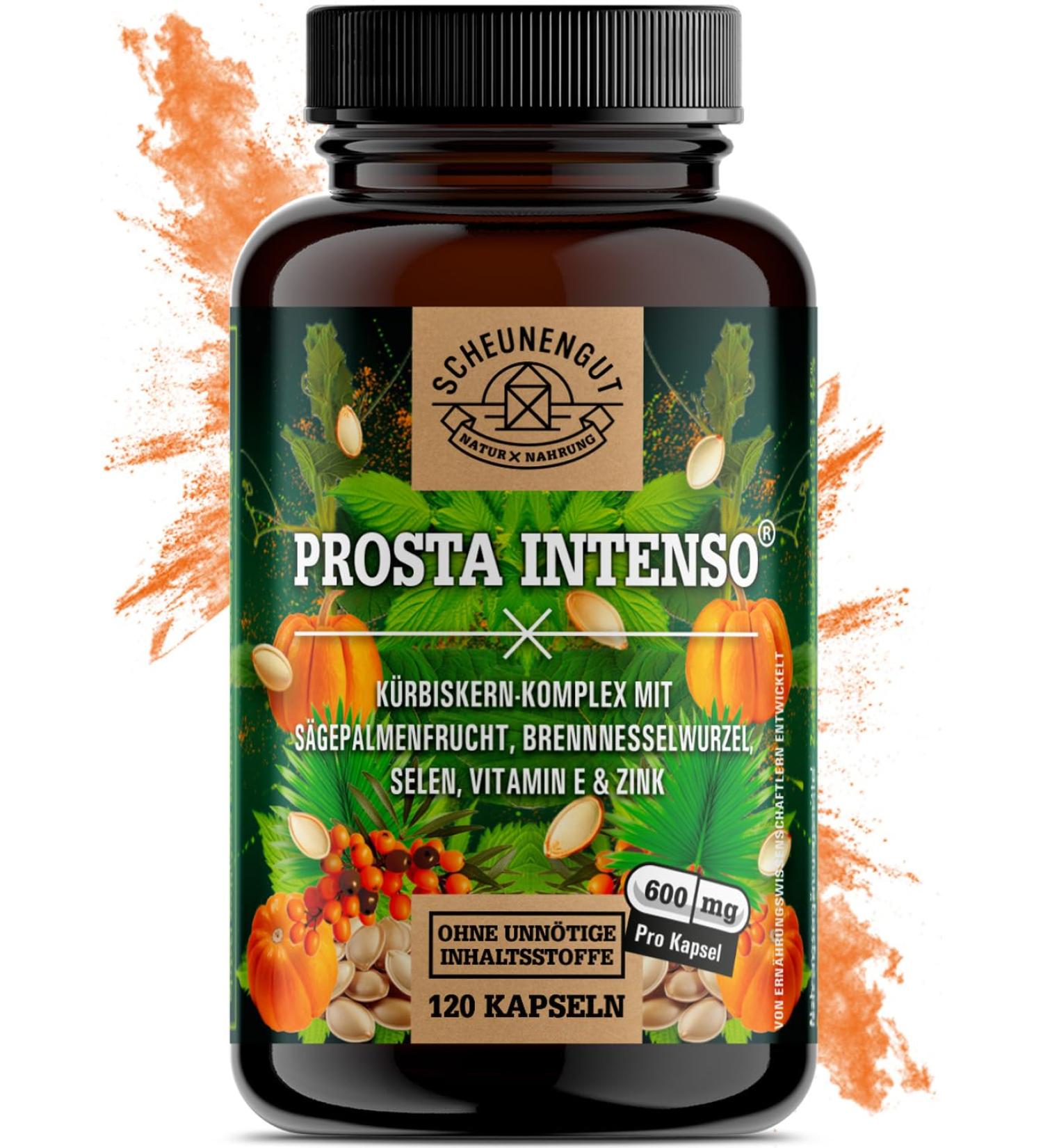 Prosta Intenseo Prostate Capsules - Saw Palmetto Nettle Root & Pumpkin Seeds - Laboratory Tested Formula for Men's Health - Buy Online on GoSupps.com