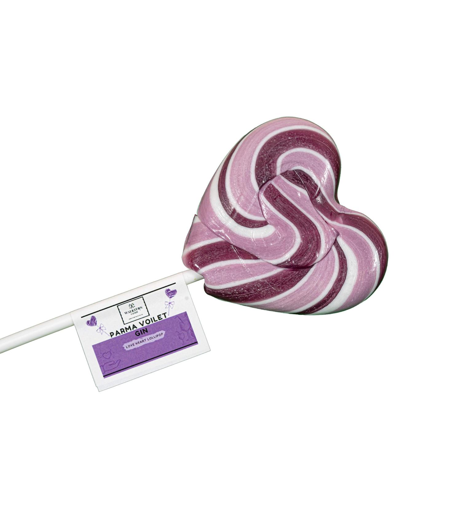 Parma Violet Gin Love Heart Lollipops 35g (1) - Buy Online on GoSupps.com