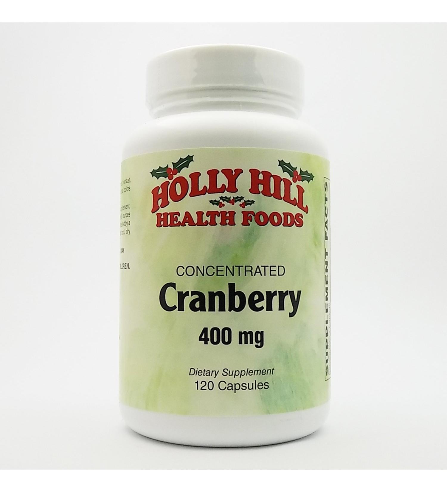 Holly Hill Health Foods Cran-Max Concentrated Cranberry 400 MG 120 Capsules 120 Count (Pack of 1)