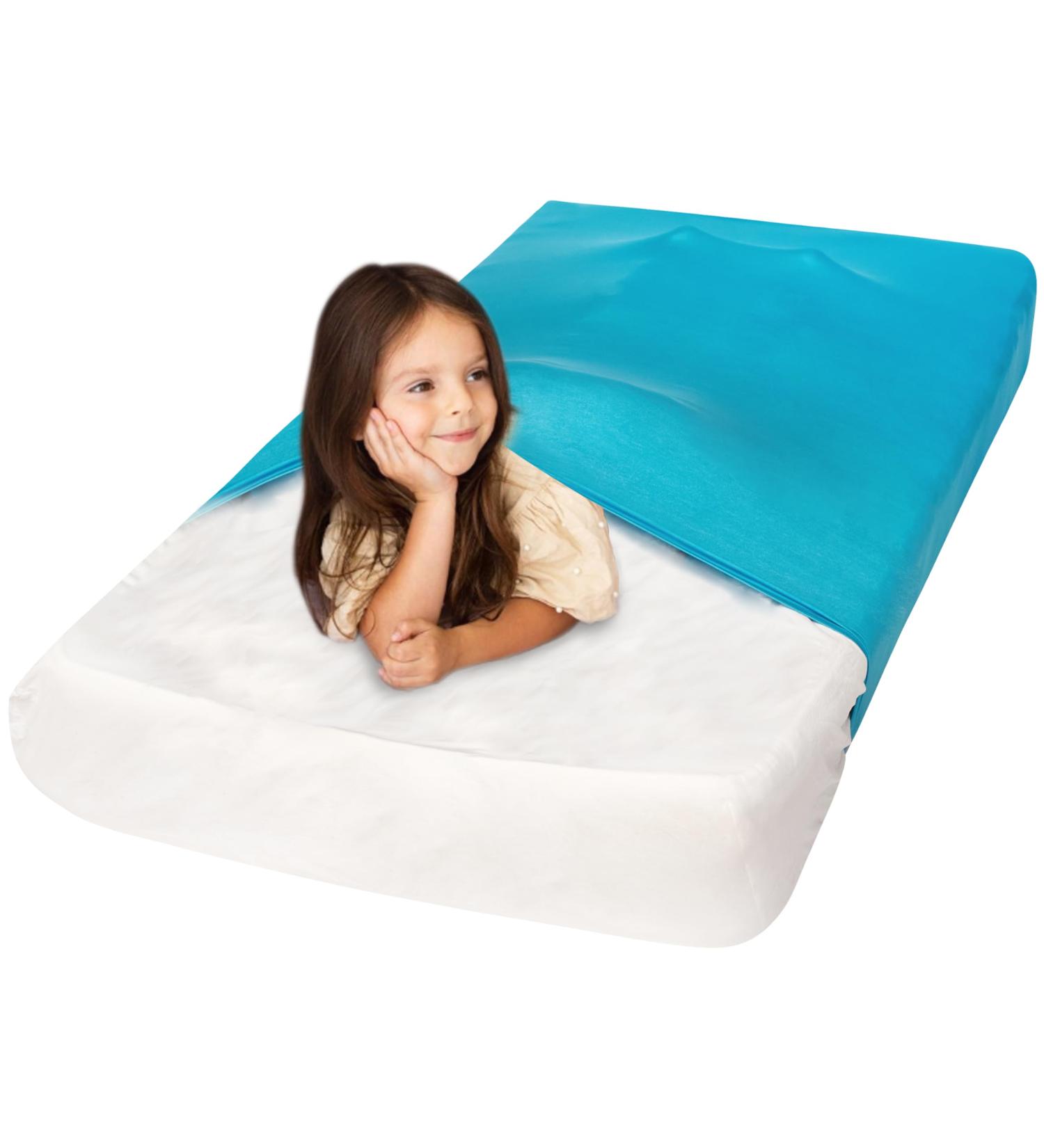 Sensory Compression Bed Sheet for Kids with Autism & Anxiety - Sentire-Sensory UK - Single Blue - Buy Online on GoSupps.com