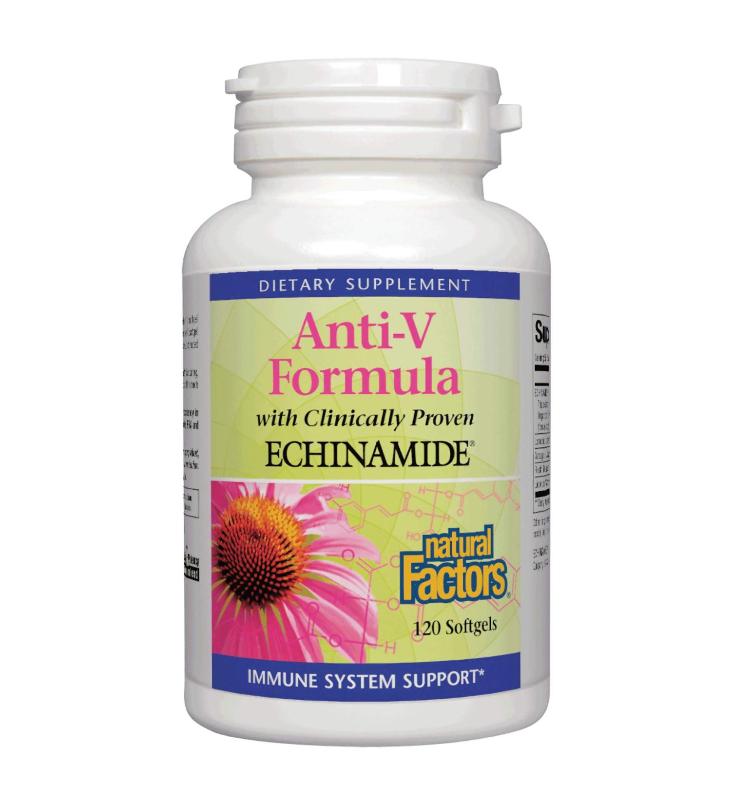 Natural Factors Anti-V Formula with Echinamide - 120 Softgels | Immune Support - Buy Online on GoSupps.com