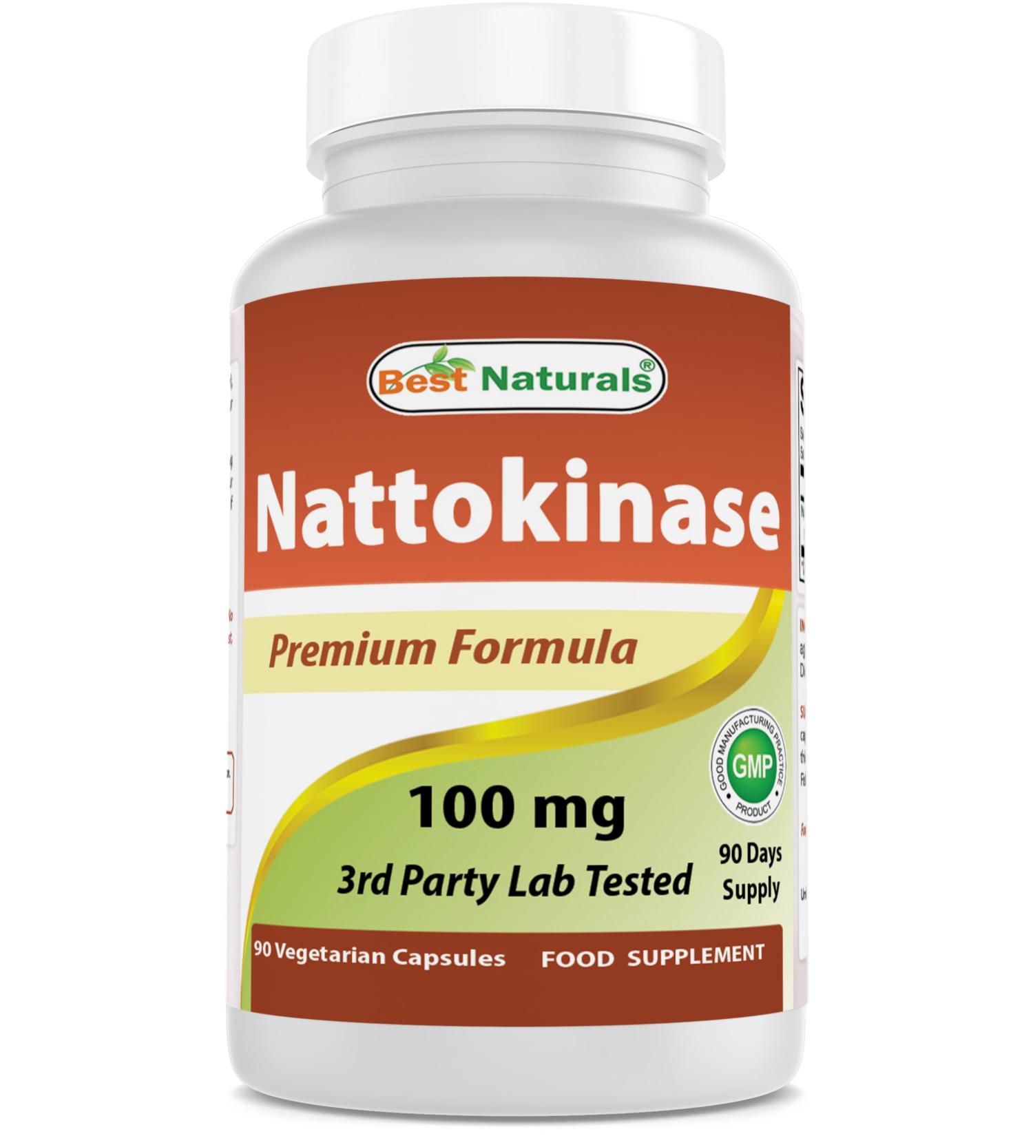 Best Naturals Nattokinase 2000 Fu 100 Mg 90 Veg Capsules (90 Count (Pack of 1)) - Buy Online on GoSupps.com
