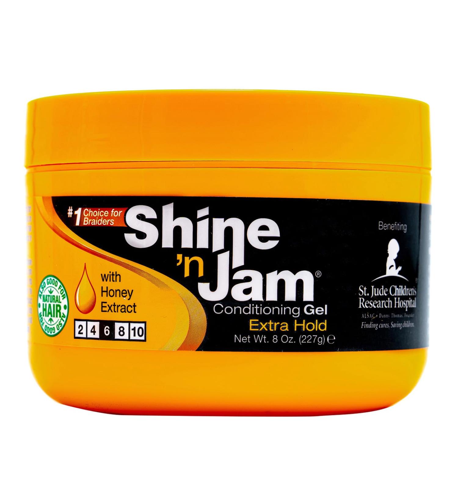 Shine N Jam Conditioning Gel Extra Hold 8 Ounce (Pack of 2) 227 ml (Pack of 2)