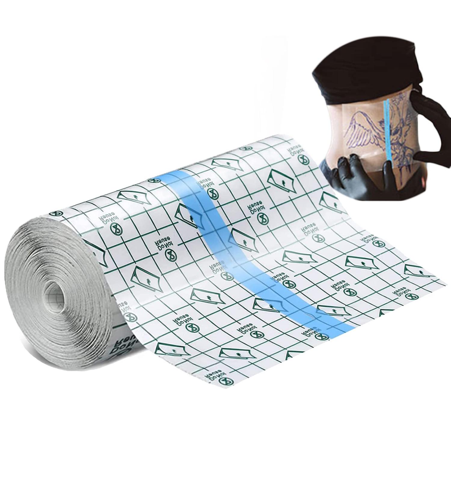 GJX Tattoo Aftercare Bandage | Waterproof Transparent Film 6x 2.2 yd | Second Skin Healing Wrap Bandage Tape - Buy Online on GoSupps.com